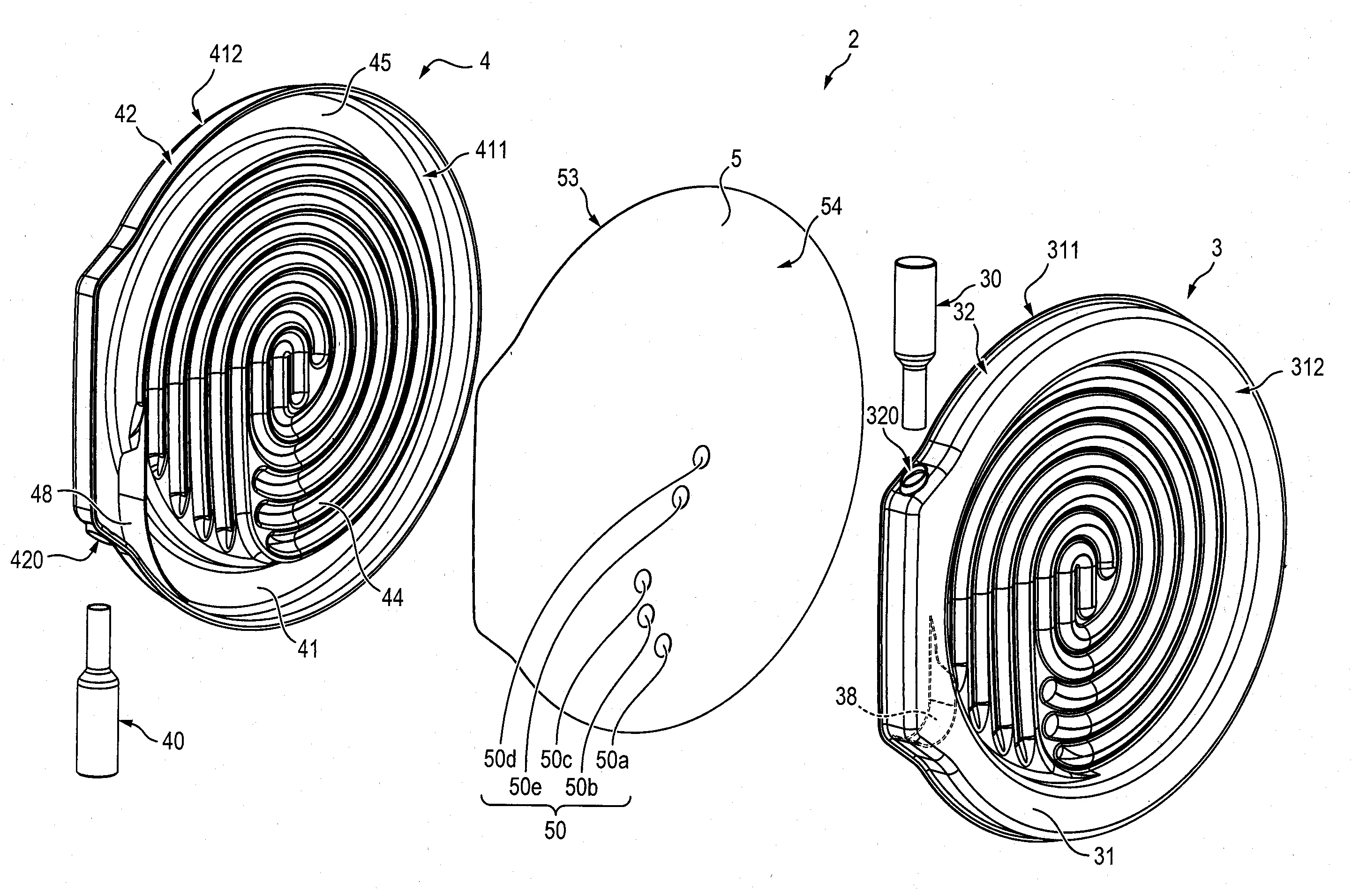 Deflecteur pour echangeur de chaleur a condensation et echangeur muni d'un tel deflecteur