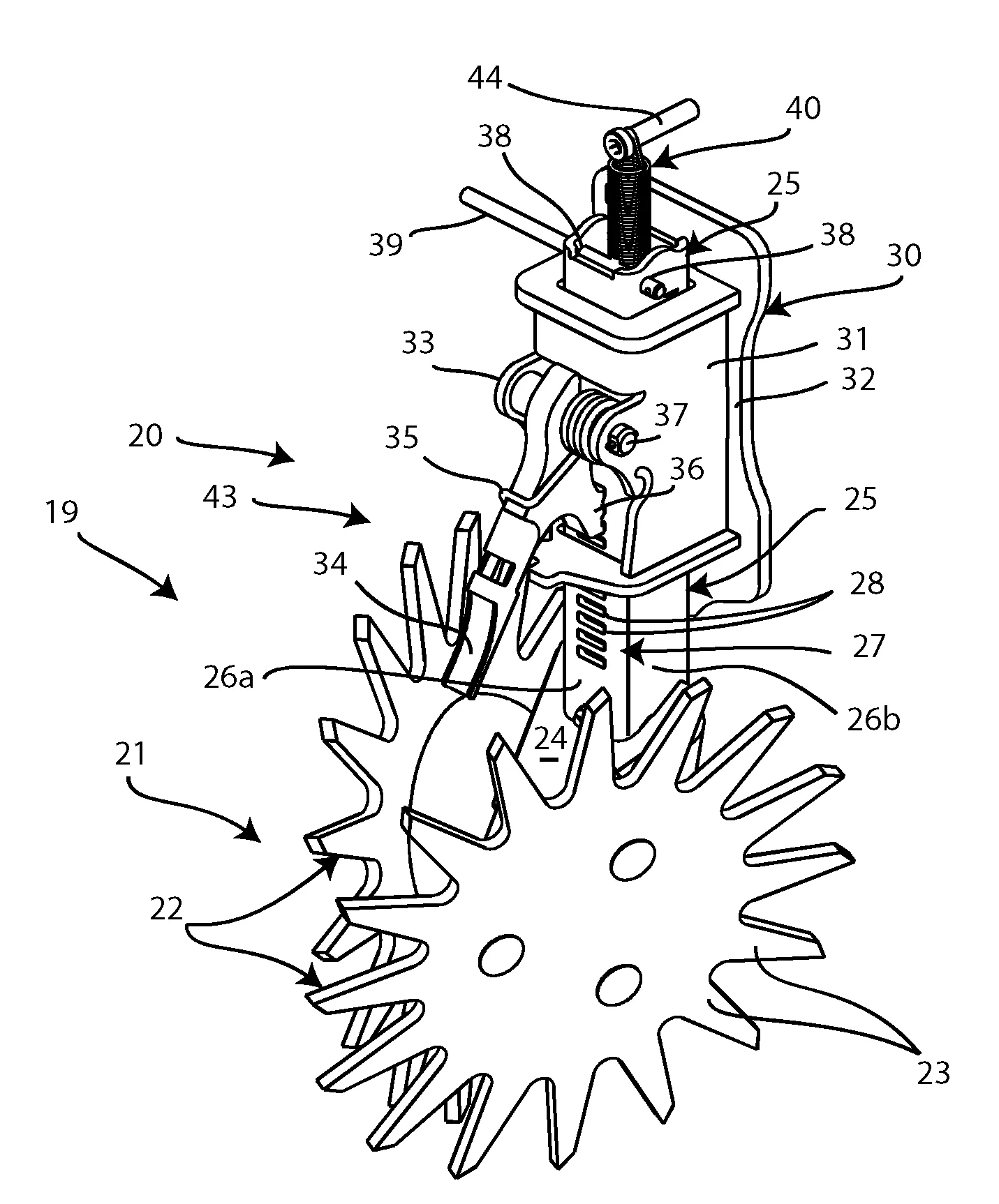 Machine agricole avec un moyen de reglage en hauteur perfectionne
