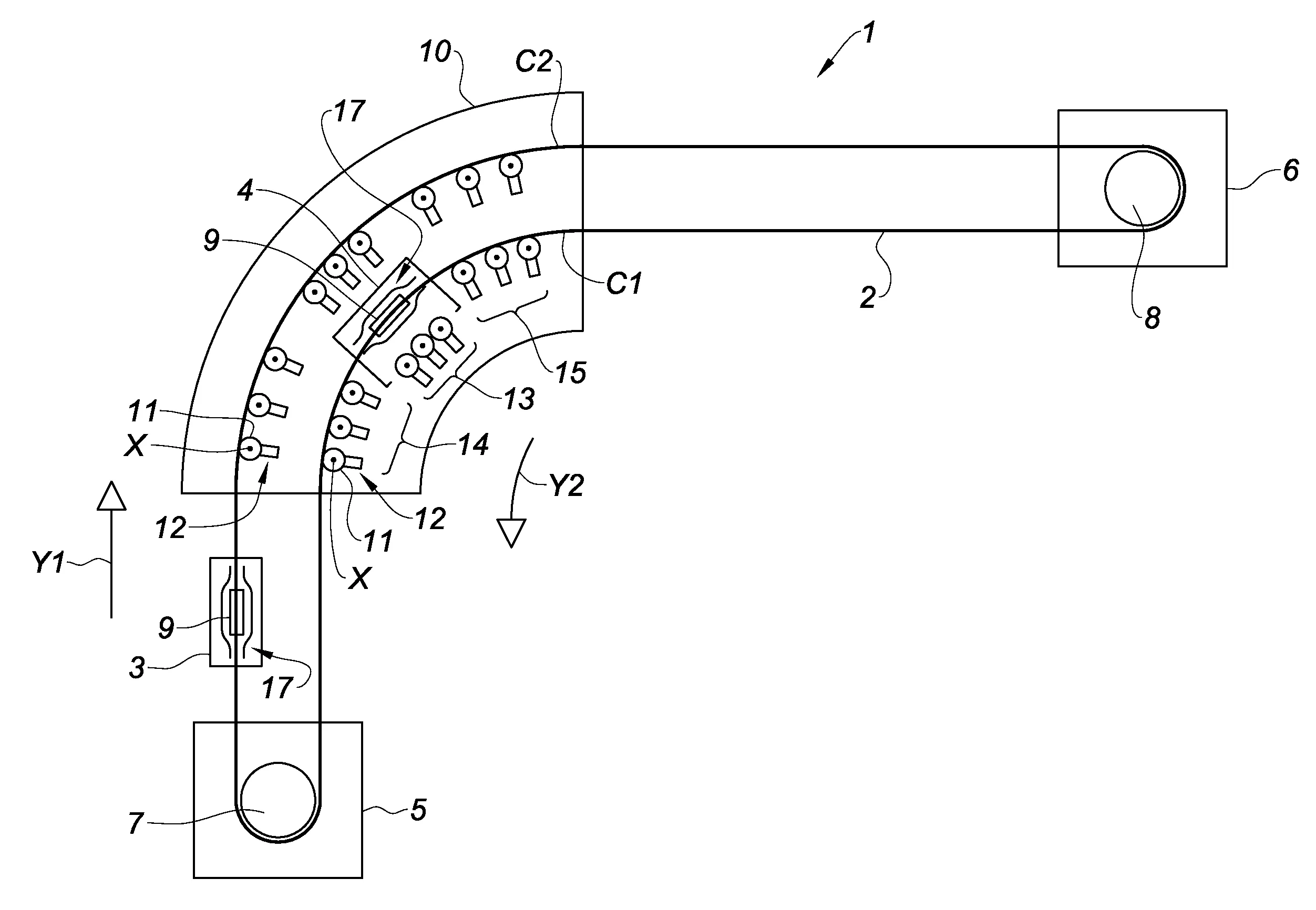 Installation de transport par cable