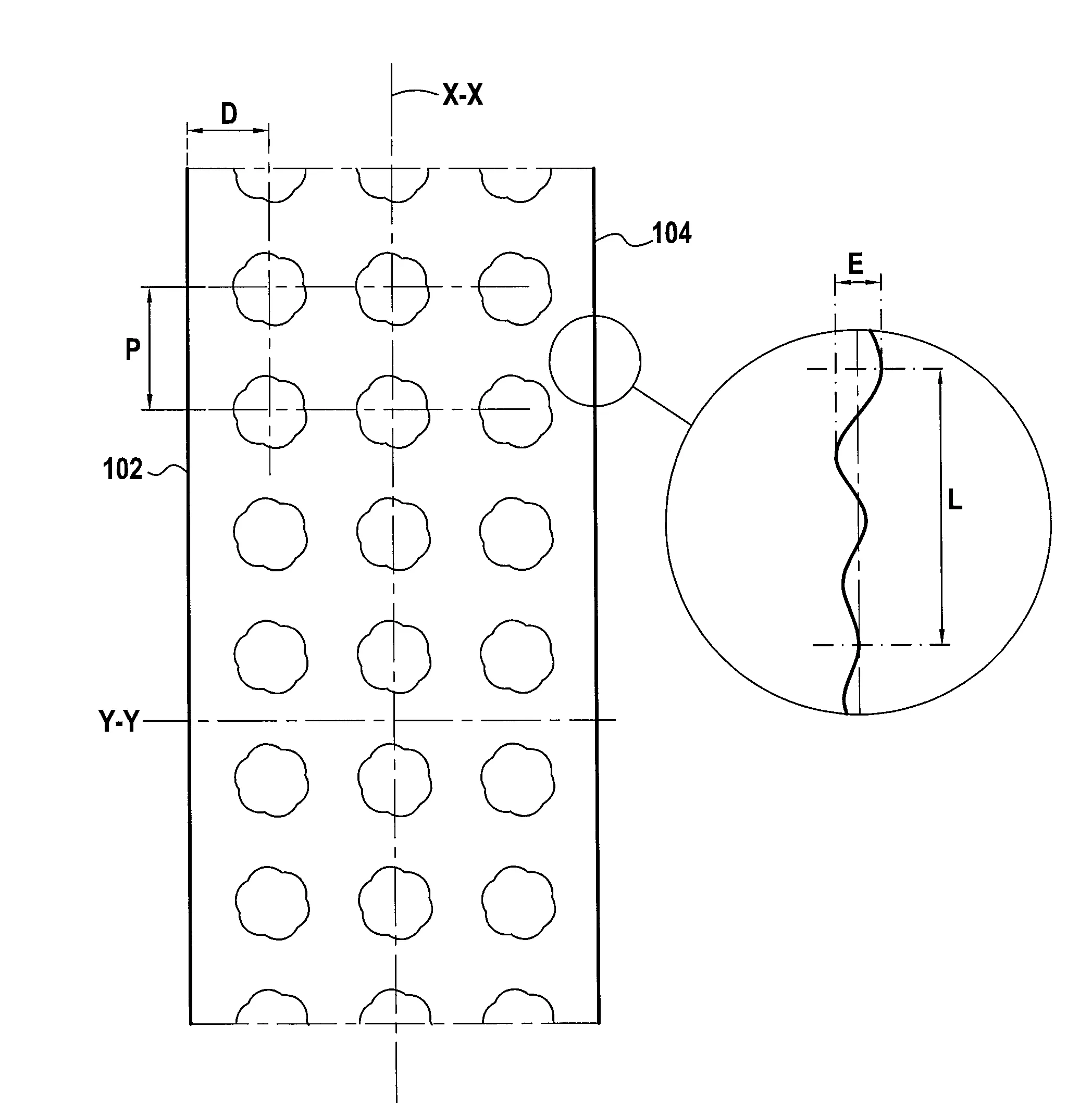 Dispositif de retenue ameliore a crochets presentant des bords ameliores