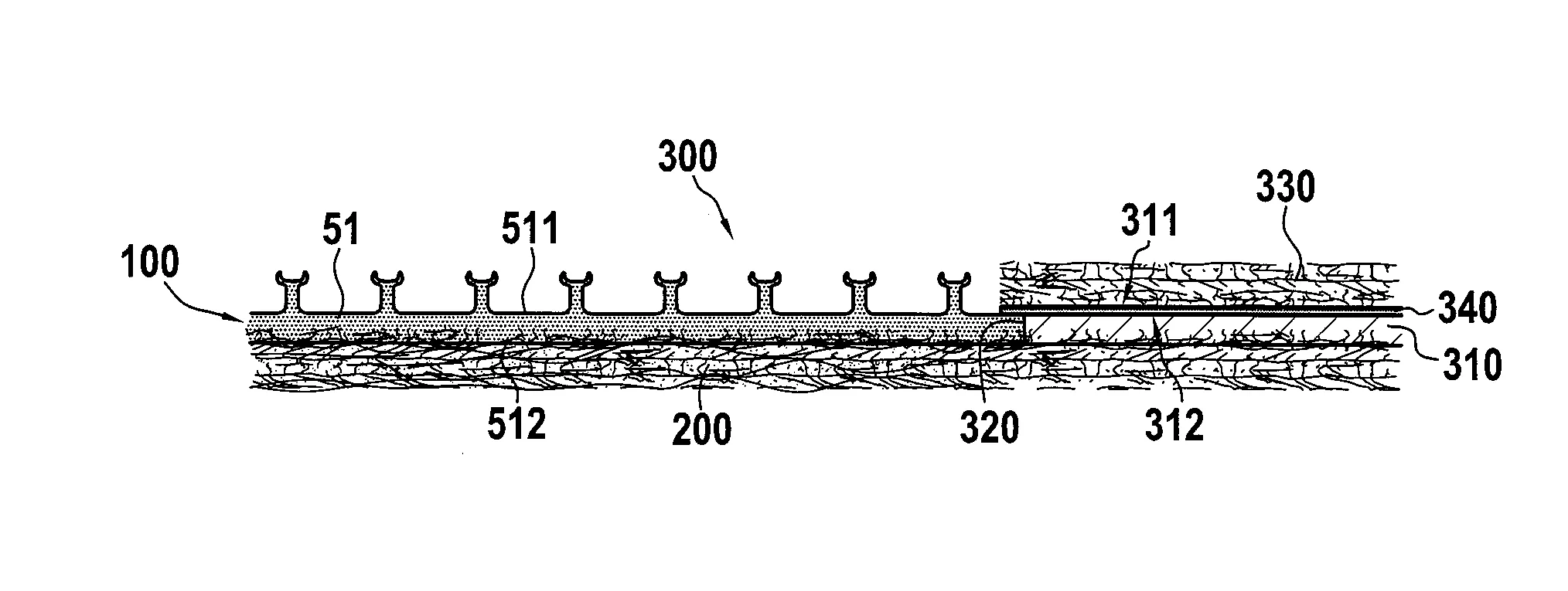 Dispositif de retenue a crochets ameliore