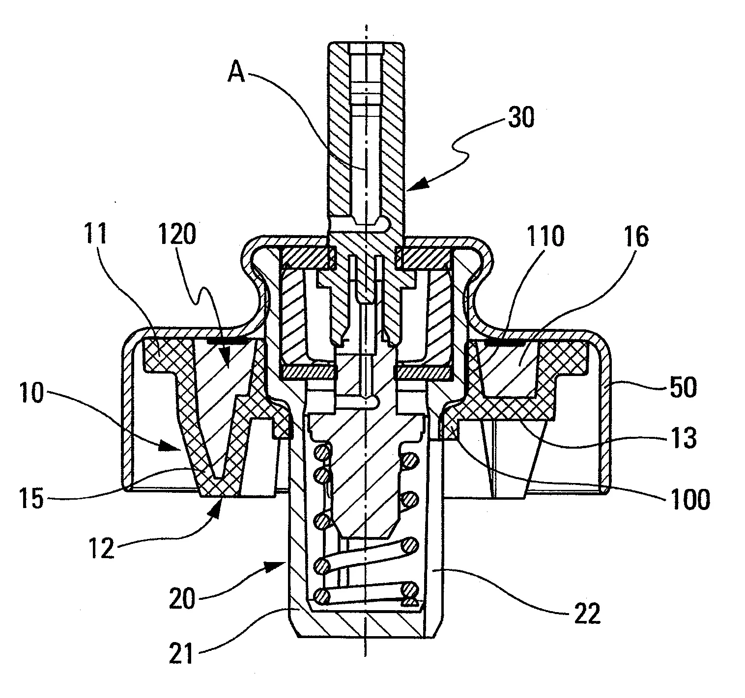 Bague pour dispositif de distribution de produit fluide.