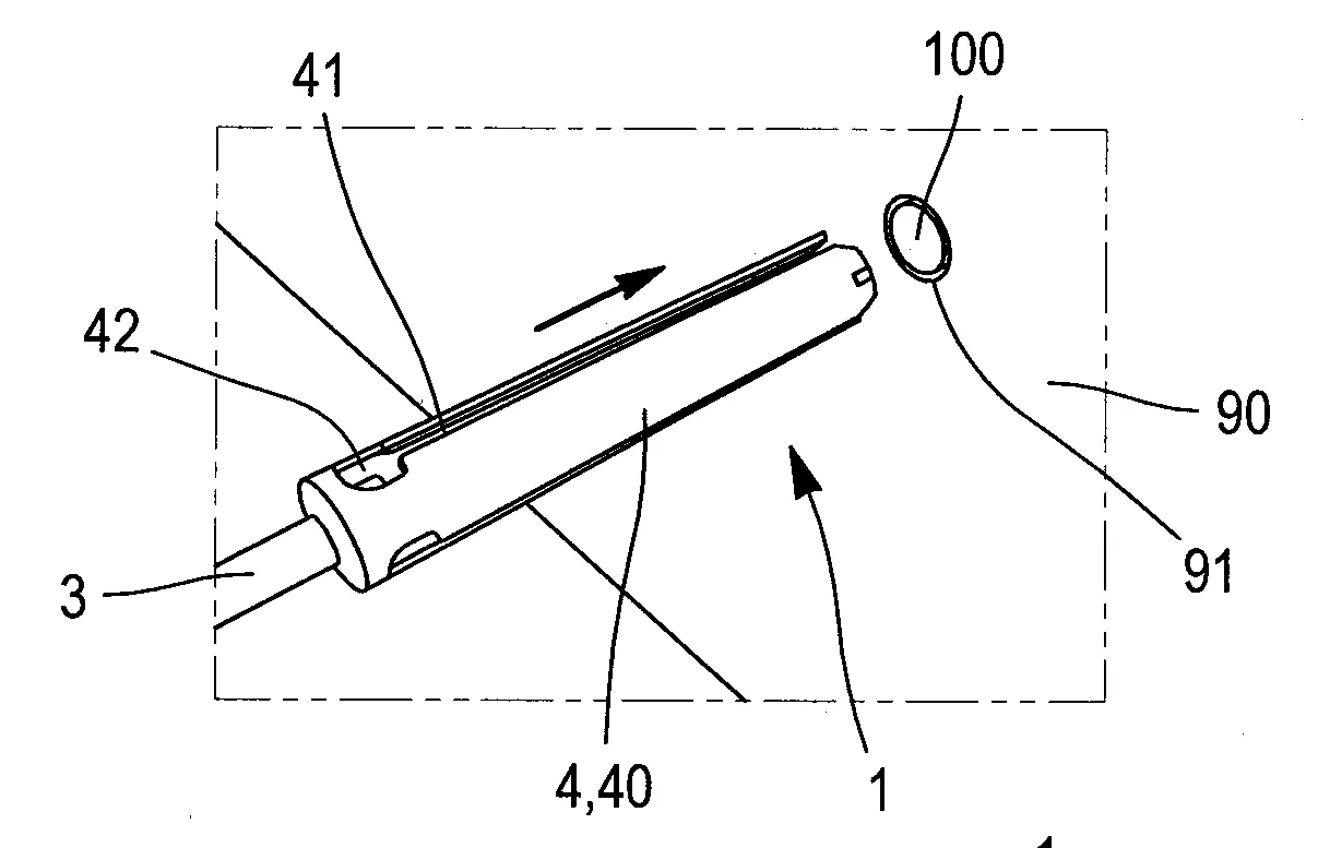 Outil extracteur d'echantillon issu de carottage