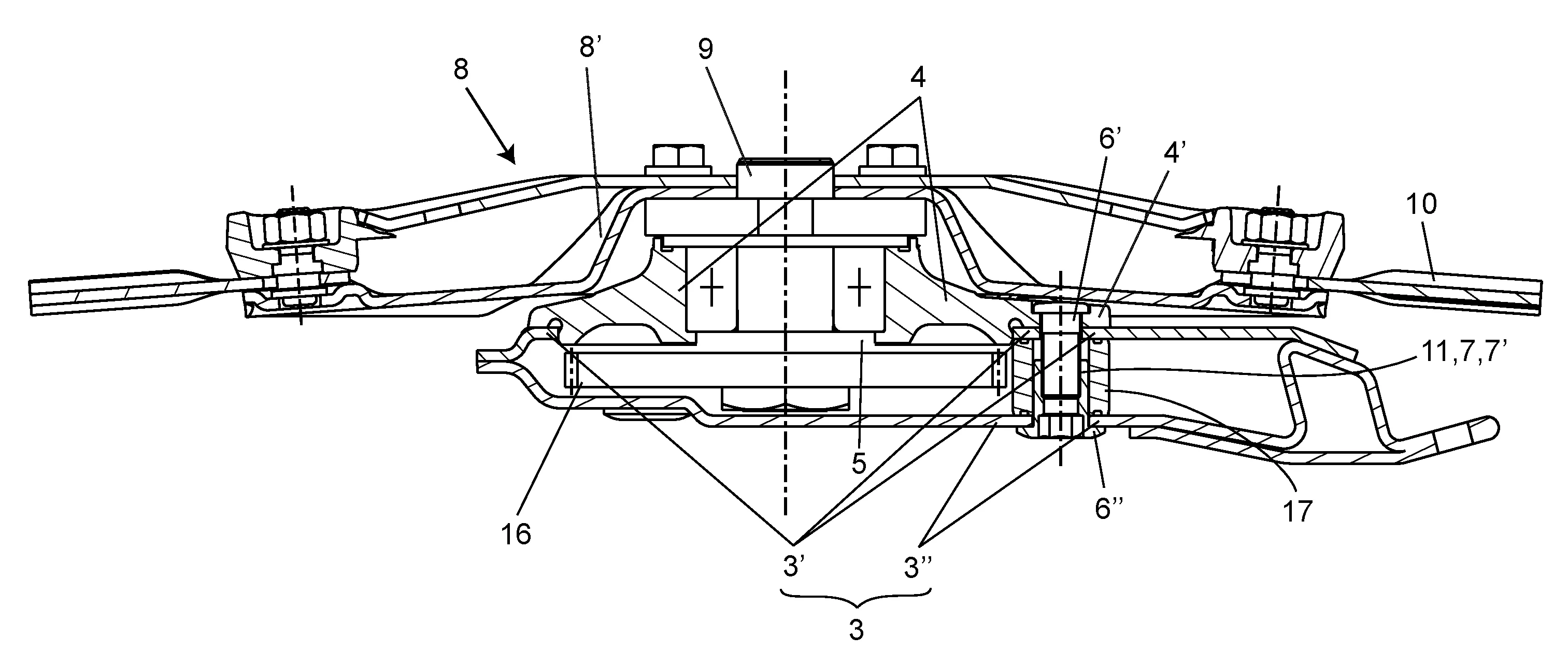 Faucheuse a barre de coupe a disques rotatifs a couteaux