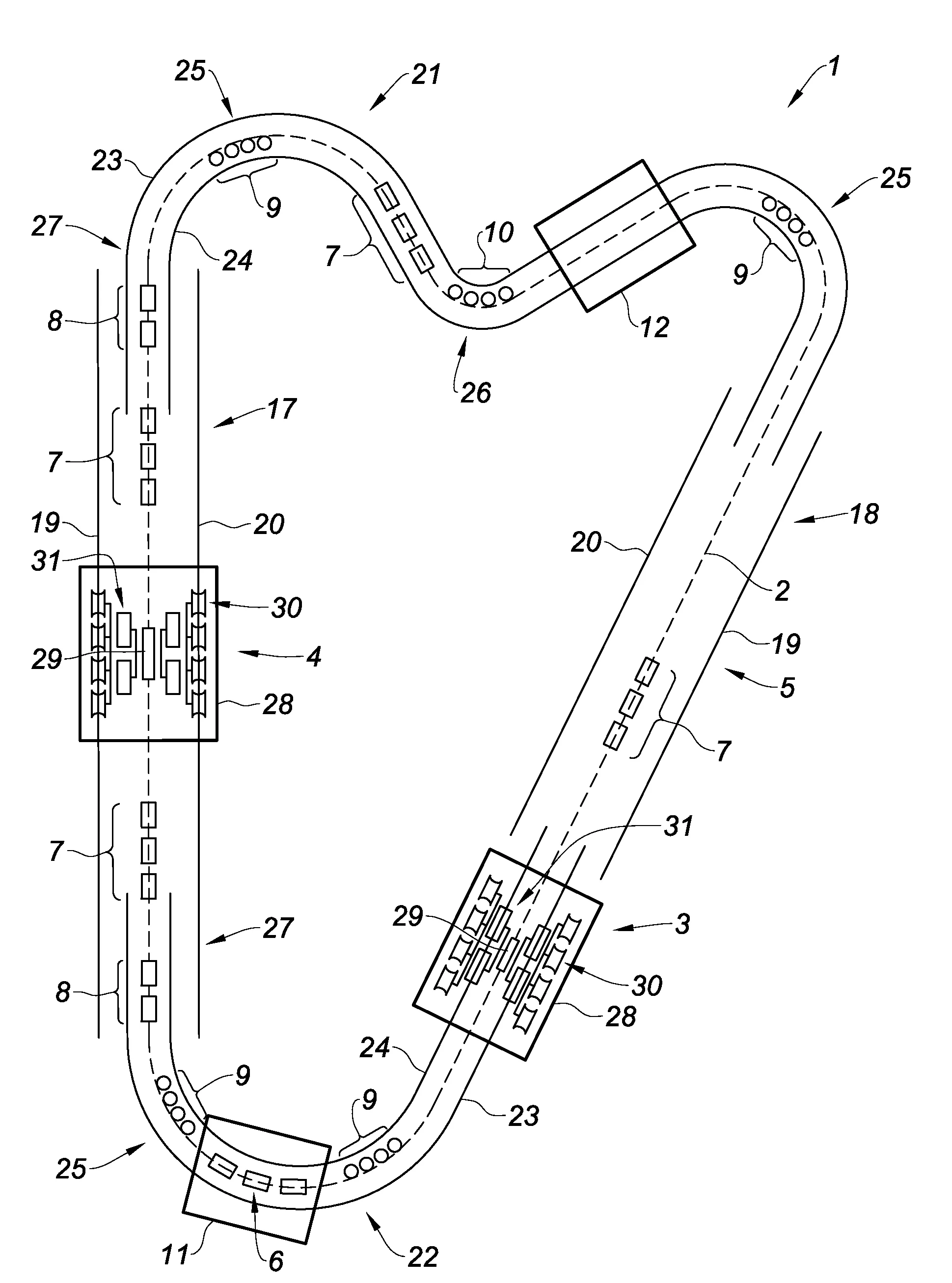 Installation de transport aerien