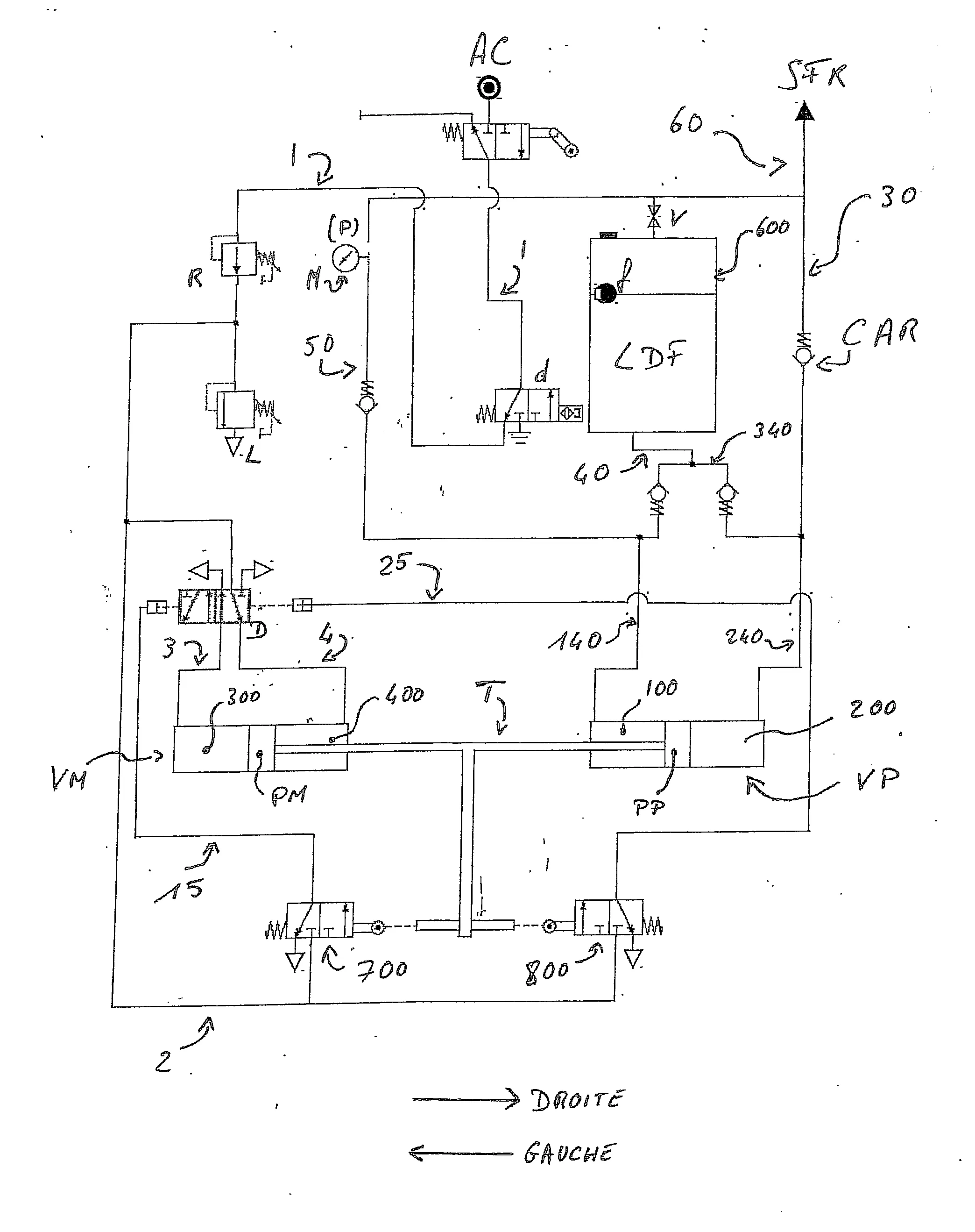 Purgeur de systeme de freinage par piston a double effet mu notamment par de l'air comprime et ses applications