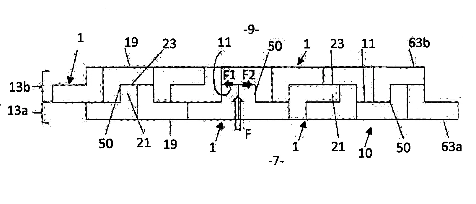 Ensemble a ponts thermiques contraries
