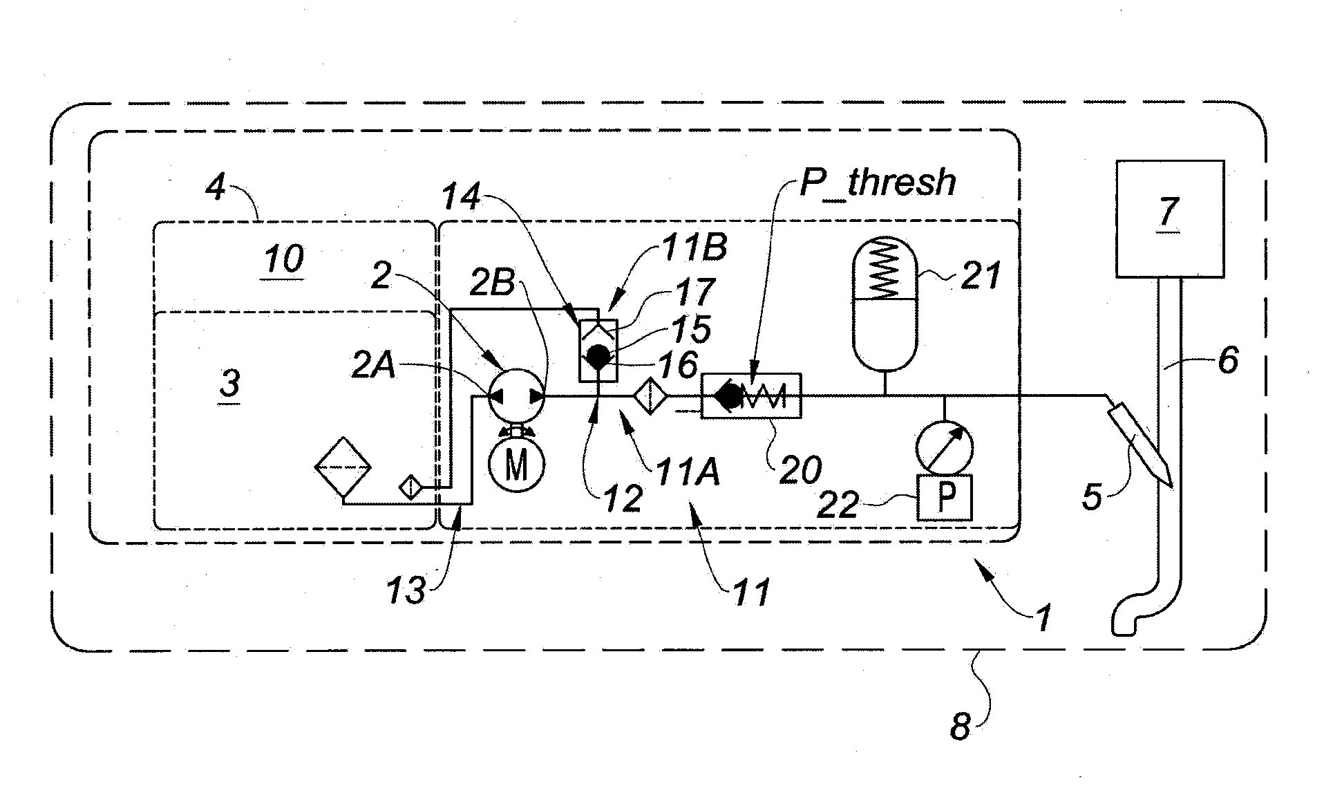 Circuit de depollution a uree comprenant un clapet a double siege assurant selectivement le degazage ou la recirculation de la solution aqueuse d’uree