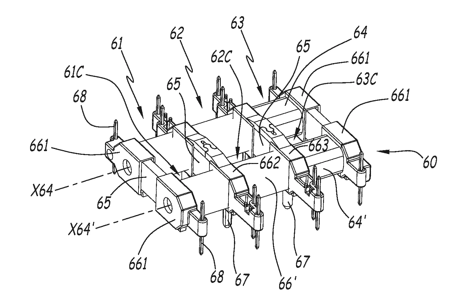 Appareil de mesure de courants electriques dans des conducteurs electriques