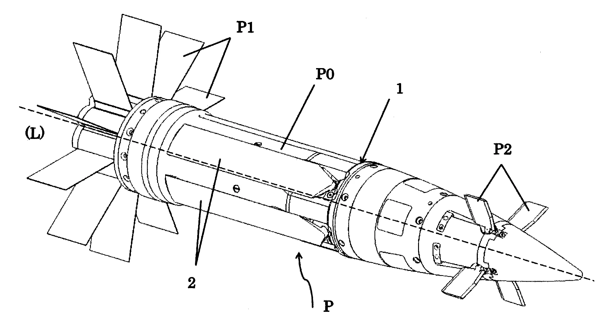 Projectile comprenant un dispositif de deploiement d'une voilure ou ailette