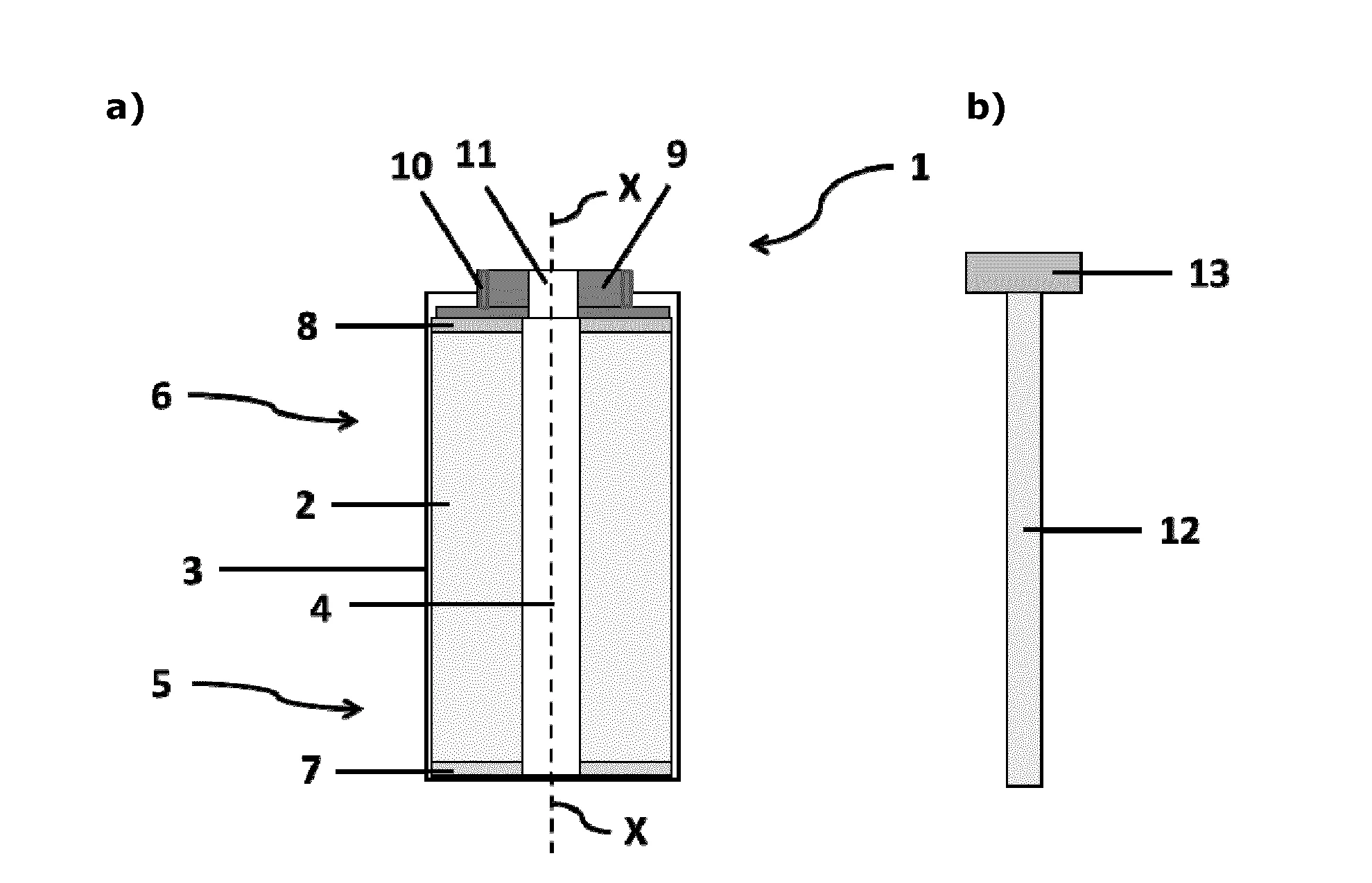Procede de preparation d'un supercondensateur hybride metal alcalin-ion cylindrique