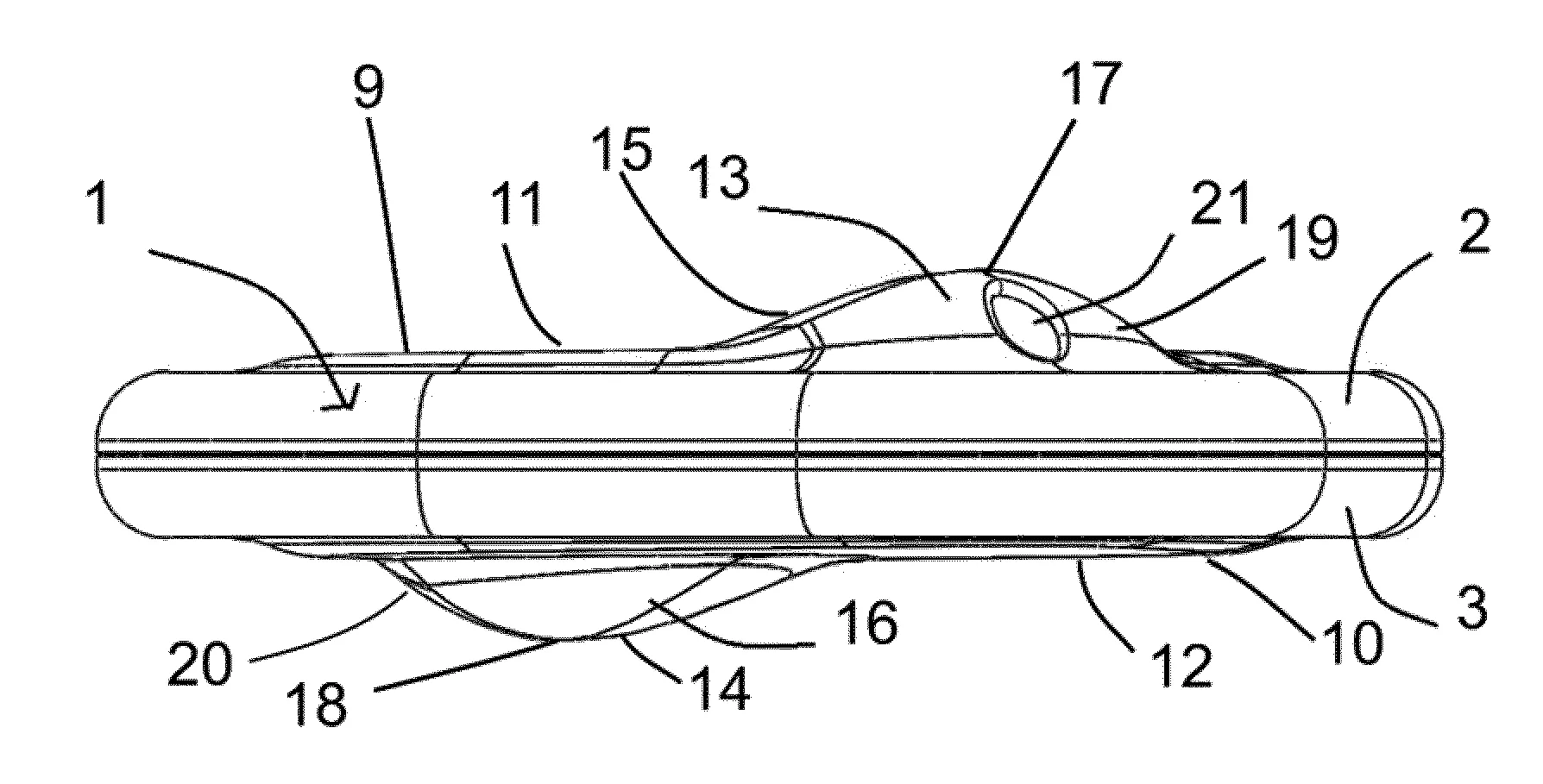 Unite de filtration comprenant des portions en dome