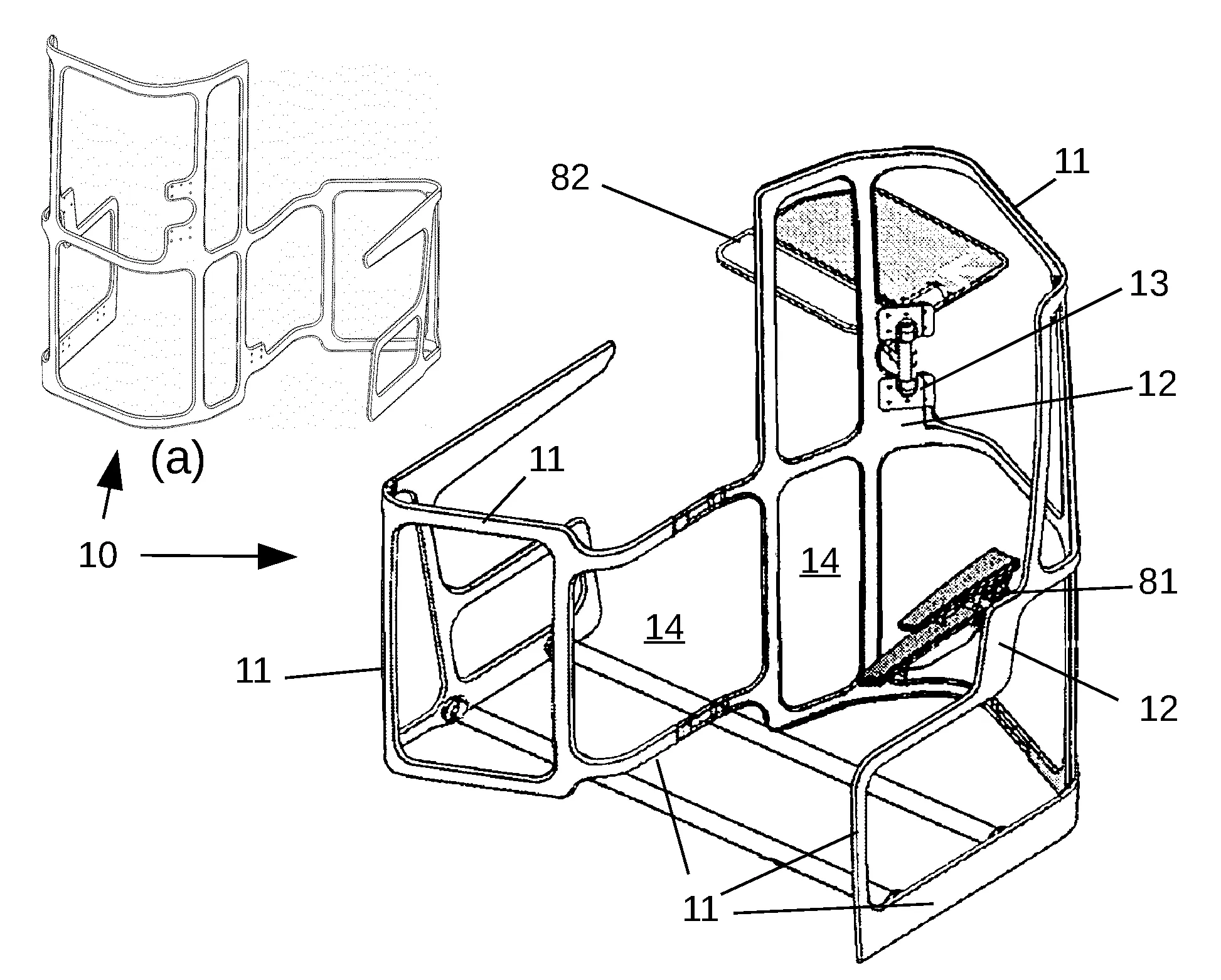 Fauteuils de vehicule a coque d'habillage modulable