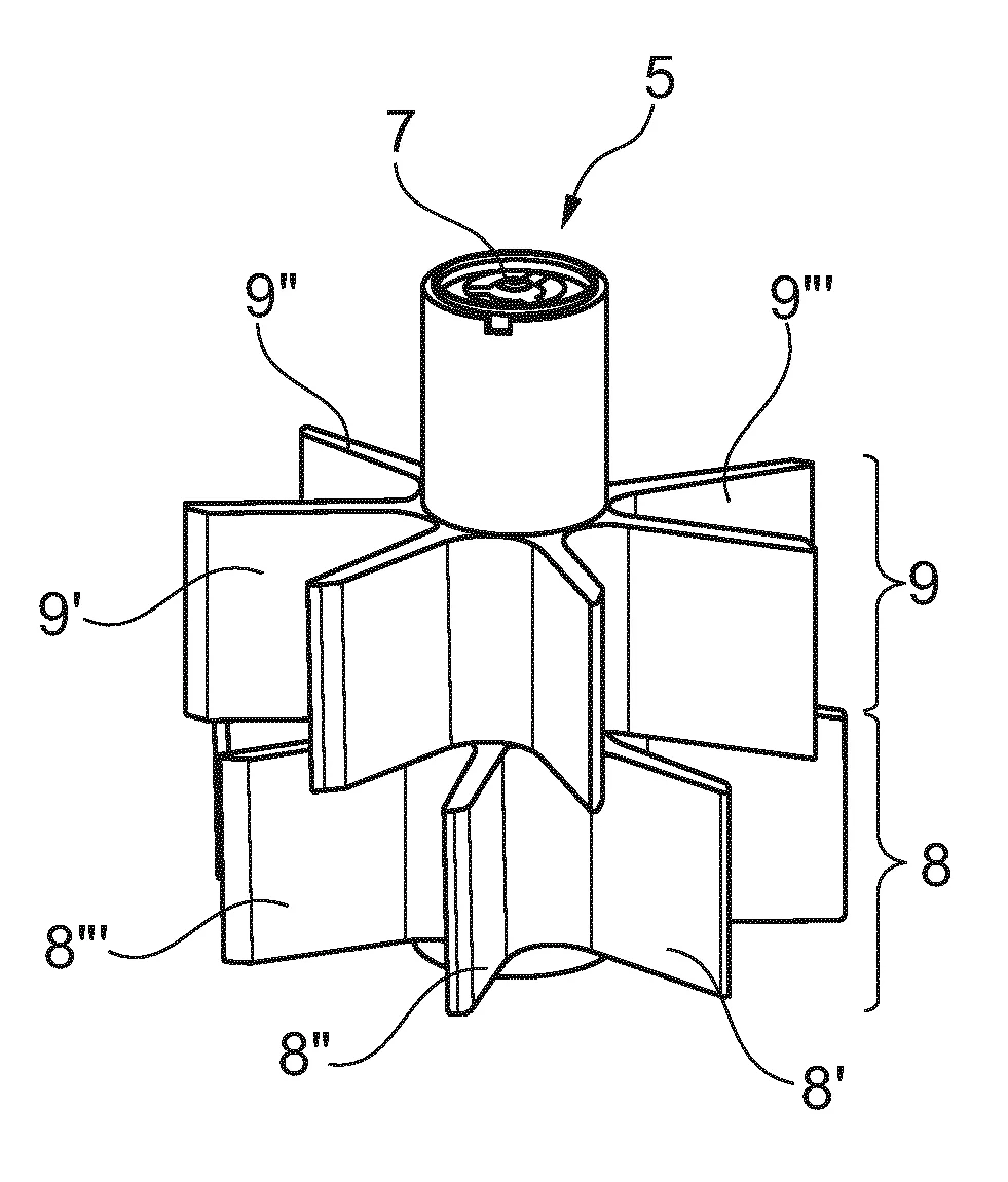 Compteur de fluide, en particulier de liquides, muni d'une turbine a deux etages