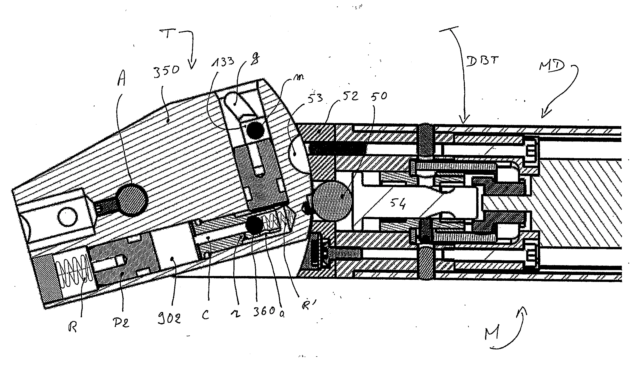 Cle dynanometrique a debattement amorti par voie hydraulique, avec ou sans butee de limitation angulaire