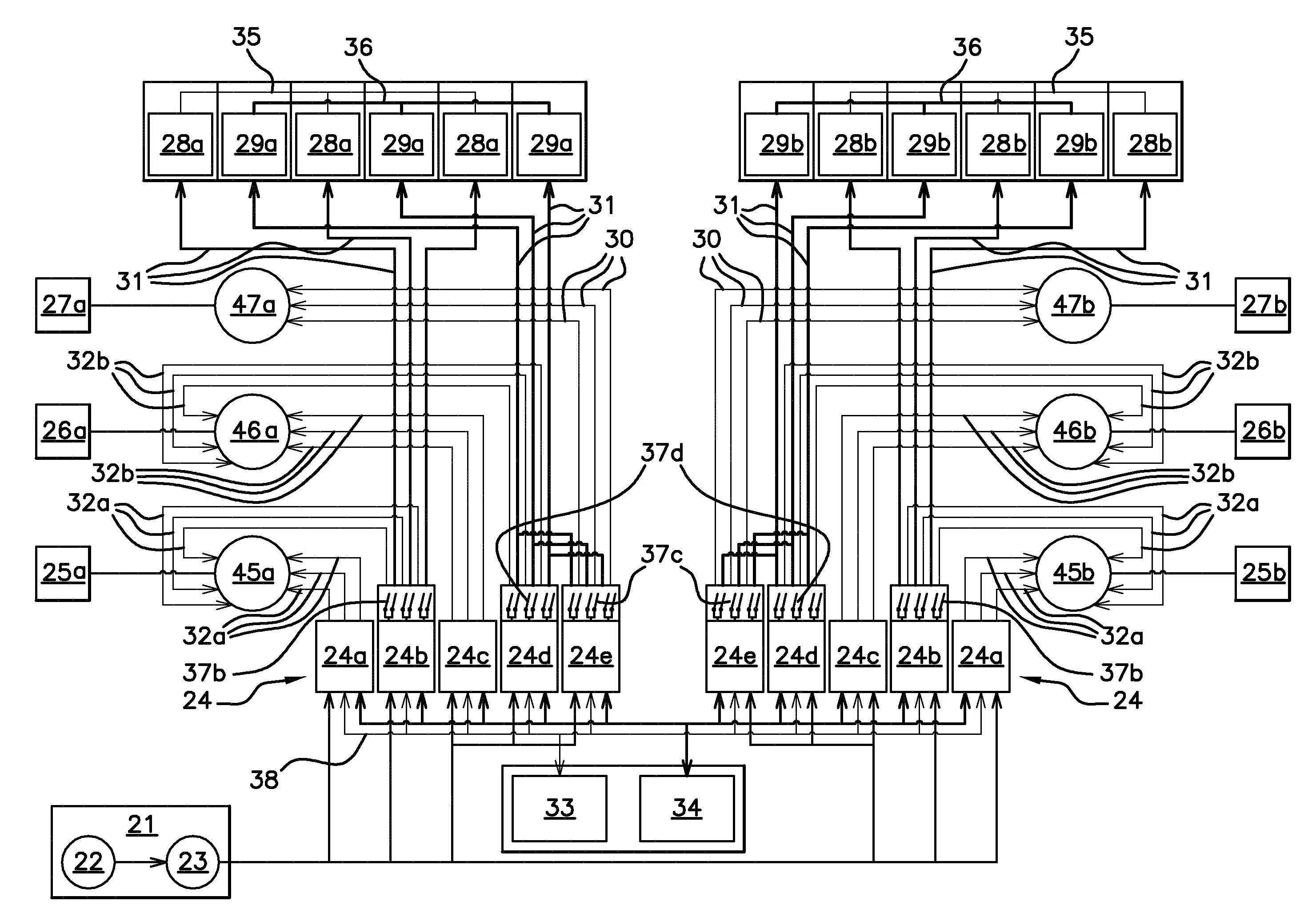 Reseau electrique et procede de distribution d'energie electrique a alimentation partagee a bord d'un aeronef