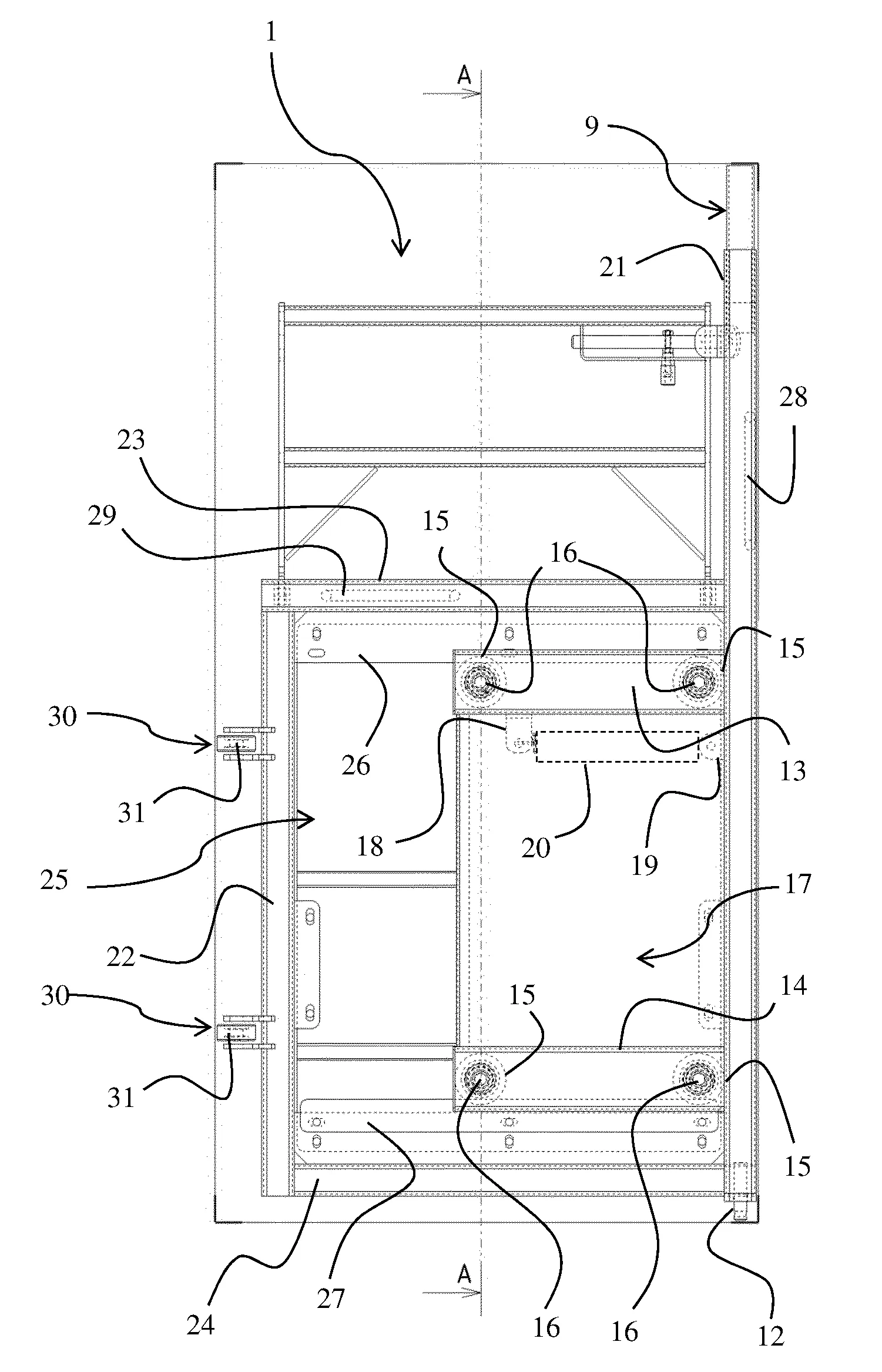 Systeme de porte perfectionne pour couloir de contention et couloir de contention le comprenant