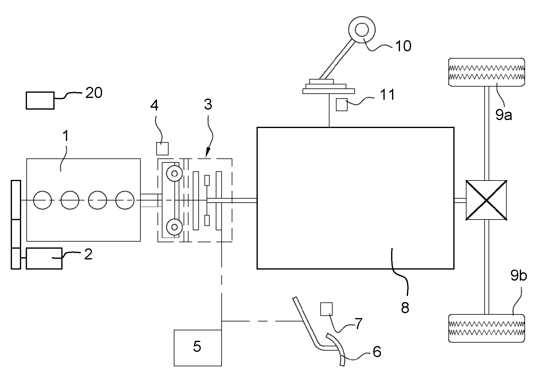 Procede de gestion d'un groupe motopropulseur mettant en œuvre un embrayage a commande filaire