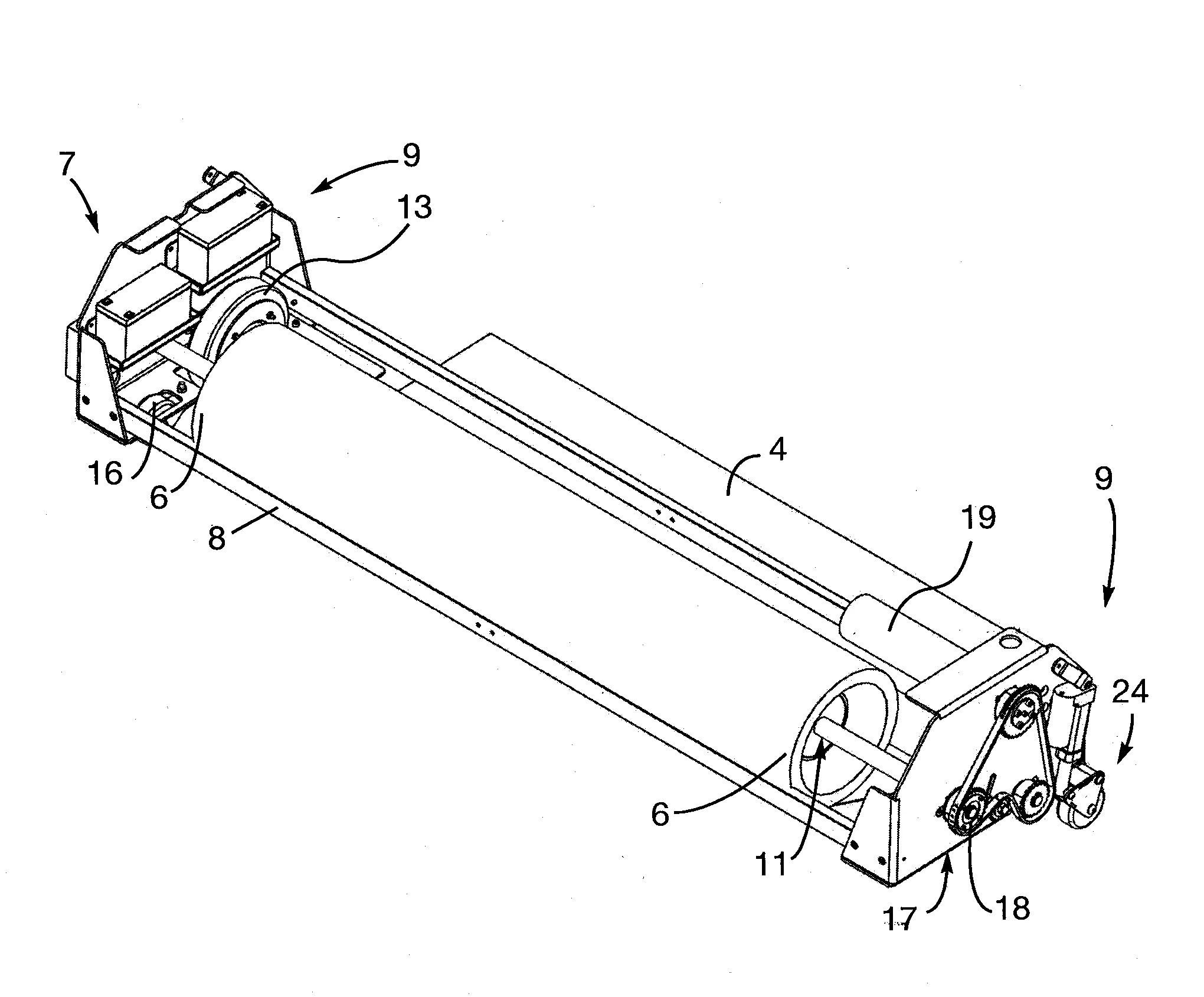 Chariot de support pour systeme de recouvrement de bassin
