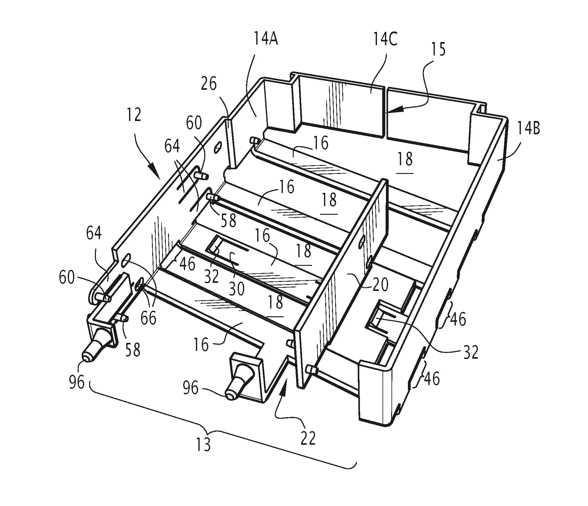 Support d'unite(s) de sauvegarde de donnees informatiques