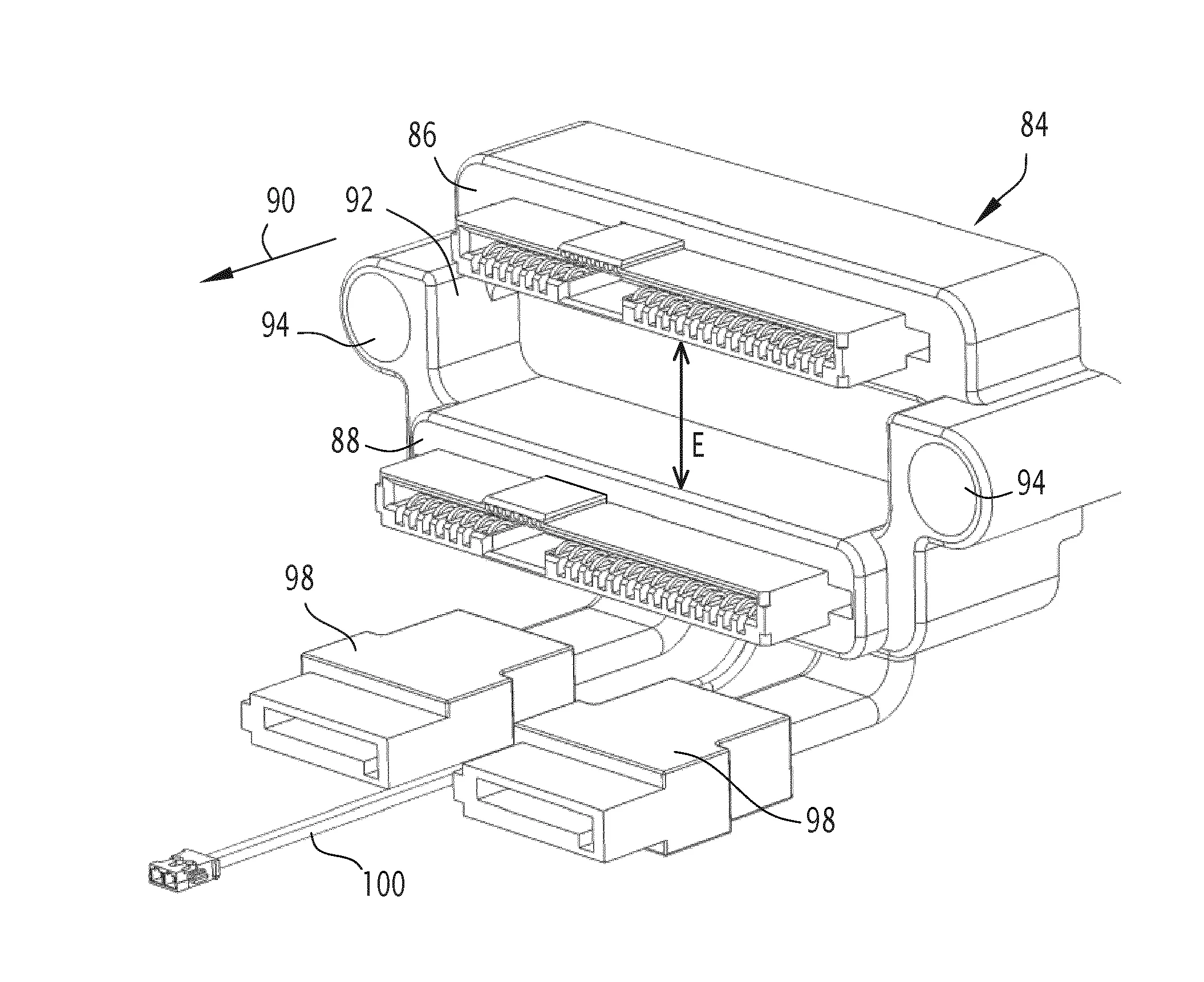 Systeme de connexion d'unite(s) de sauvegarde de donnees informatiques