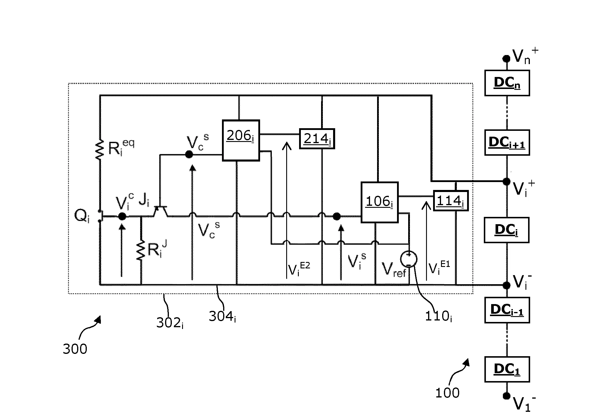 Systeme d'equilibrage local analogique pour un ensemble de dispositifs de stockage d'energie electrique par effet capacitif, module de stockage rechargeable, vehicule de transport et installation electriques comprenant un tel systeme.