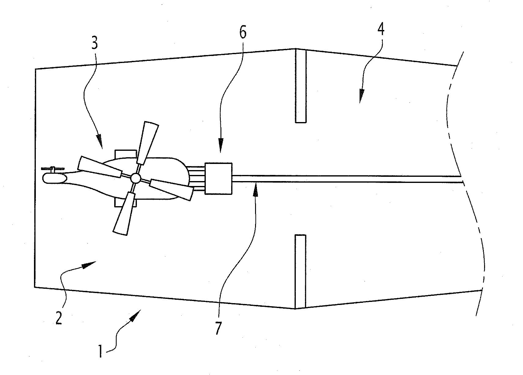 Plateforme navale equipee d'une zone d'appontage/decollage et de moyens de manutention d'au moins un aeronef
