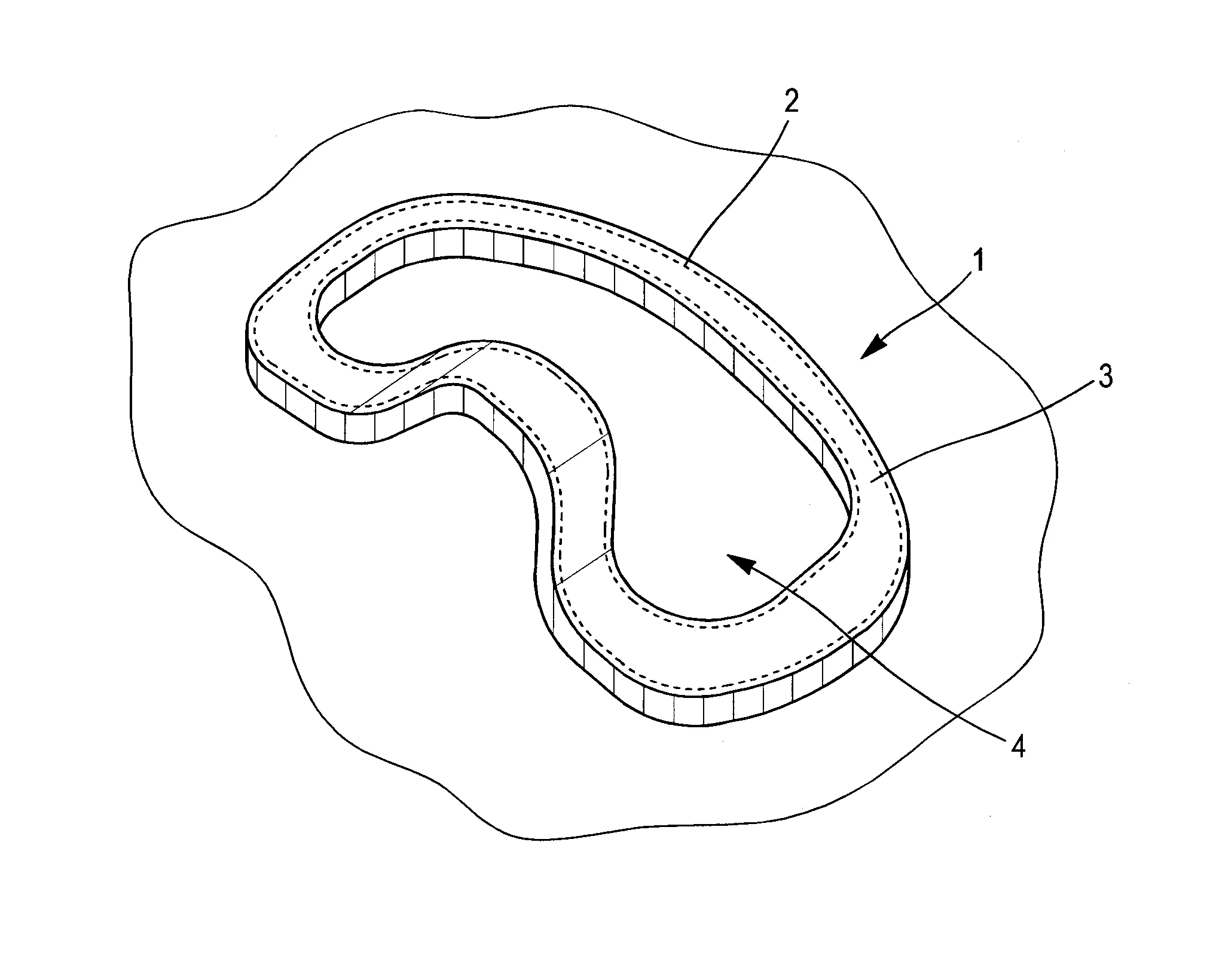 Procede de fabrication d'un article flexible a memoire de forme, stratifie obtenu au cours de la mise en œuvre du procede de fabrication et article deformable a memoire de forme