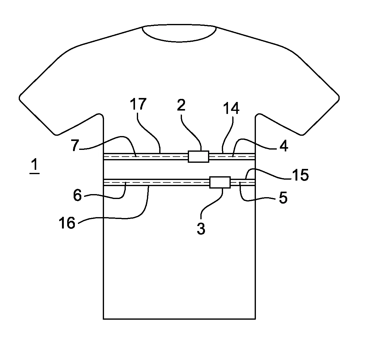 Vetement instrumente comportant un textile tisse elastique, et des electrodes