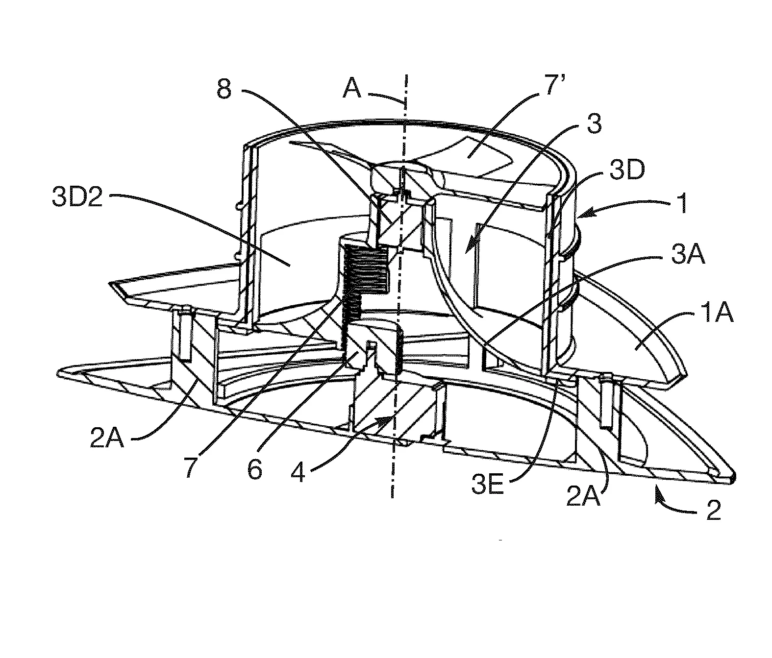 Bouche d'extraction ou d'insufflation d'air
