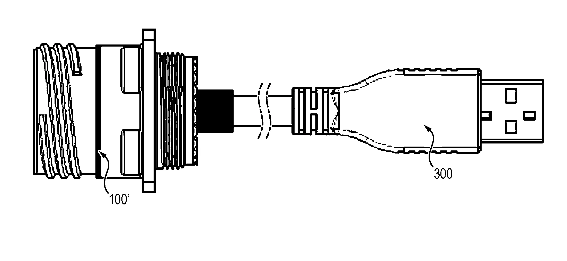 Dispositif de connexion a adaptation d'impedance