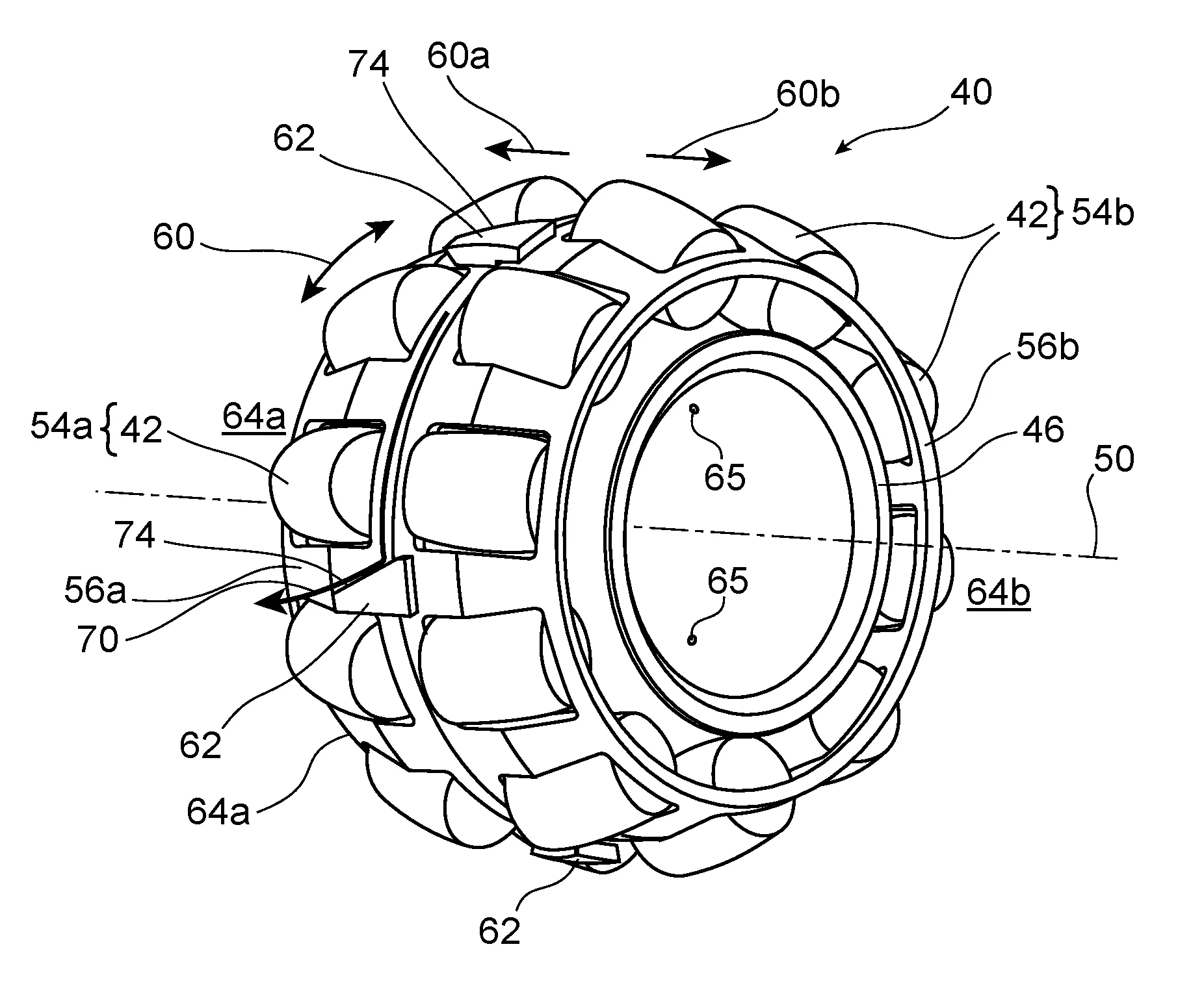 Roulement a rotule sur rouleaux presentant une evacuation de lubrifiant amelioree, de preference pour reducteur de vitesse de turbopropulseur d'aeronef