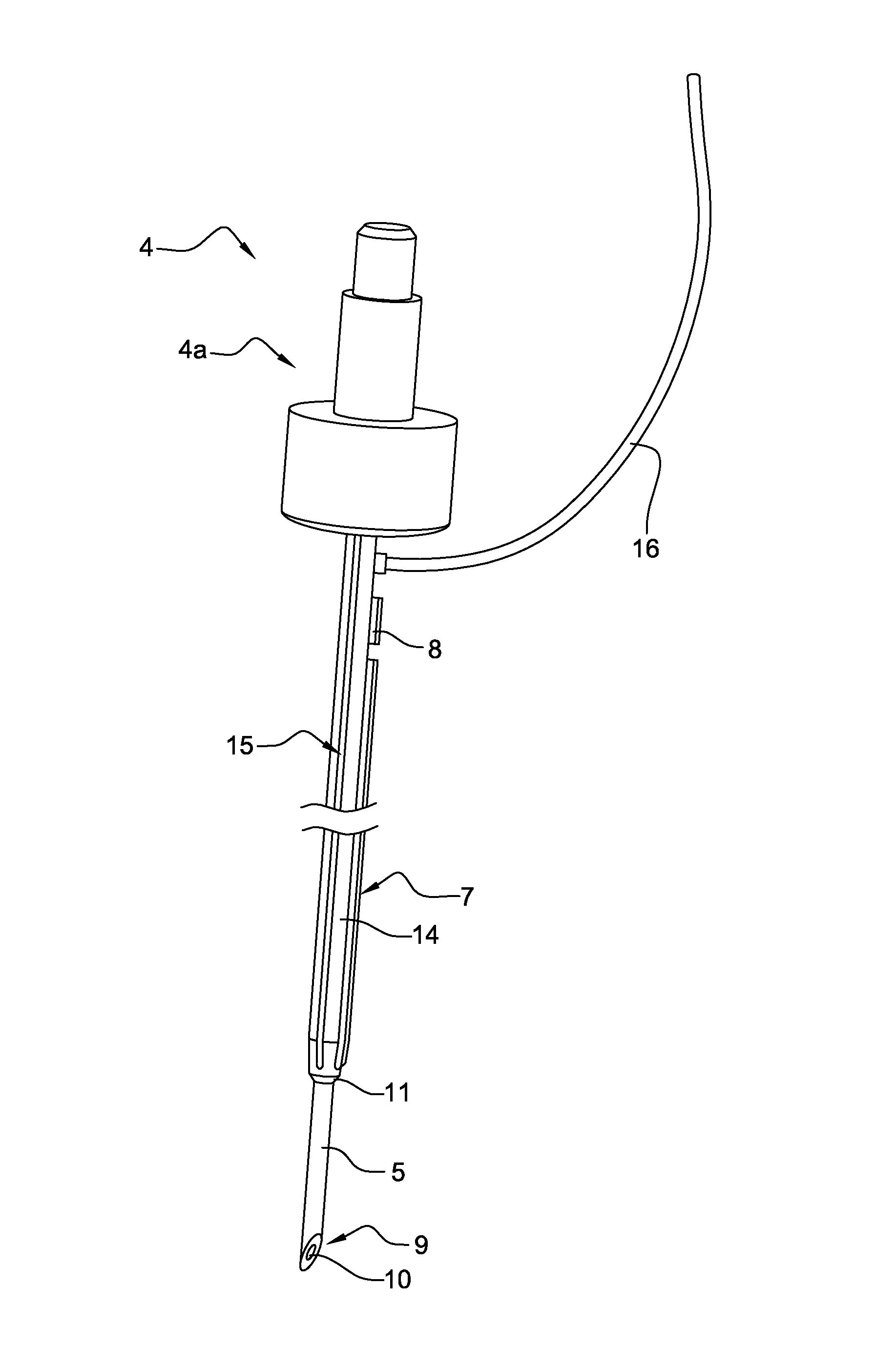Aiguille de prelevement de liquide et dispositif de prelevement equipe d'une telle aiguille