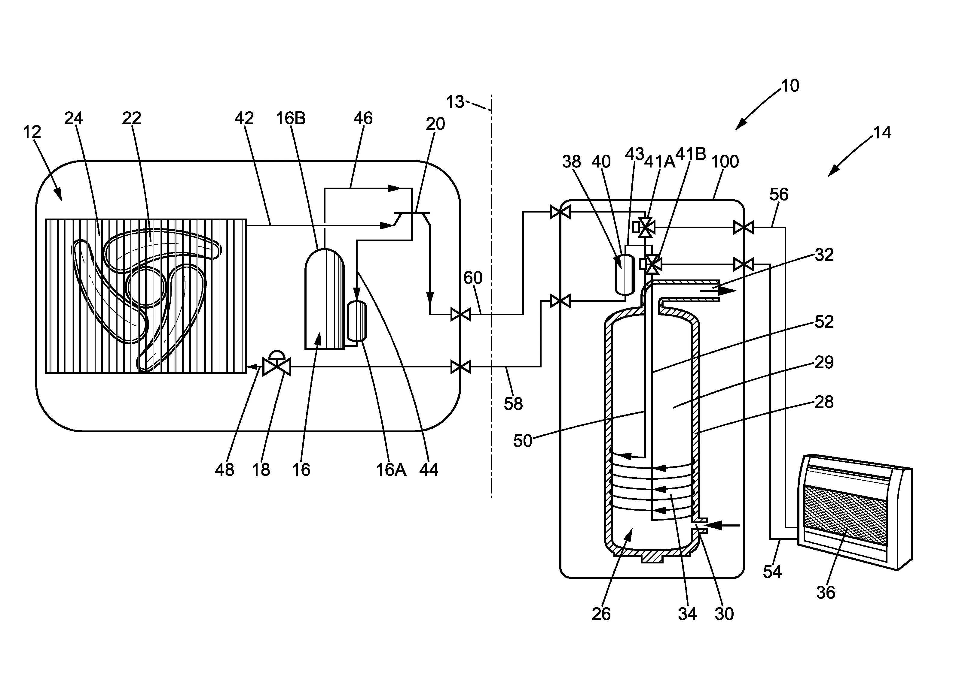 Systeme de gestion thermique d'air et de production d'eau chaude sanitaire pour un local