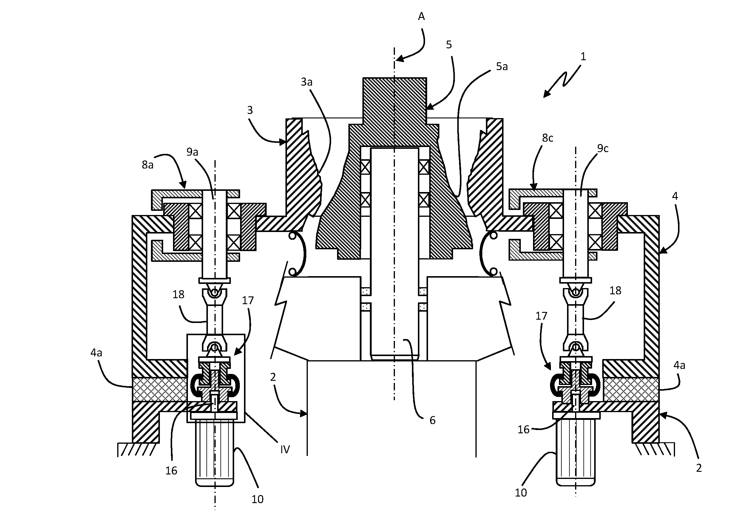 Machine de broyage a cone et procede de broyage mettant en oeuvre une telle machine