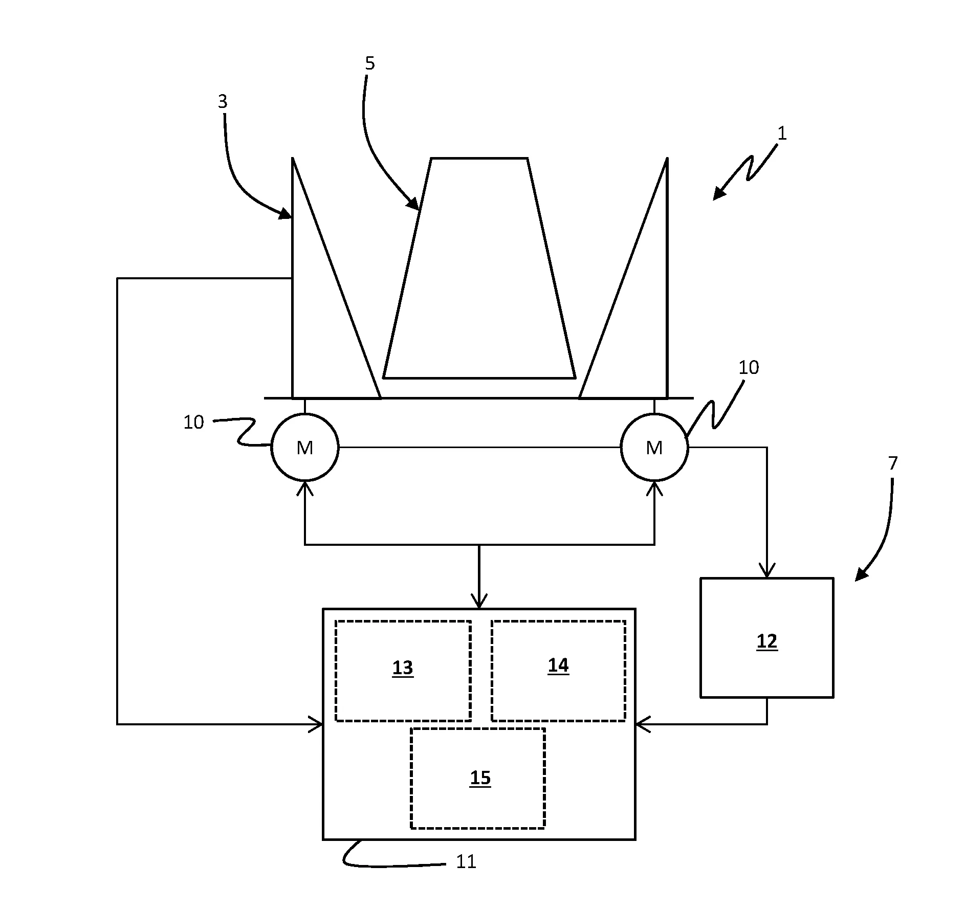 Procede de controle d'une machine de broyage a cone