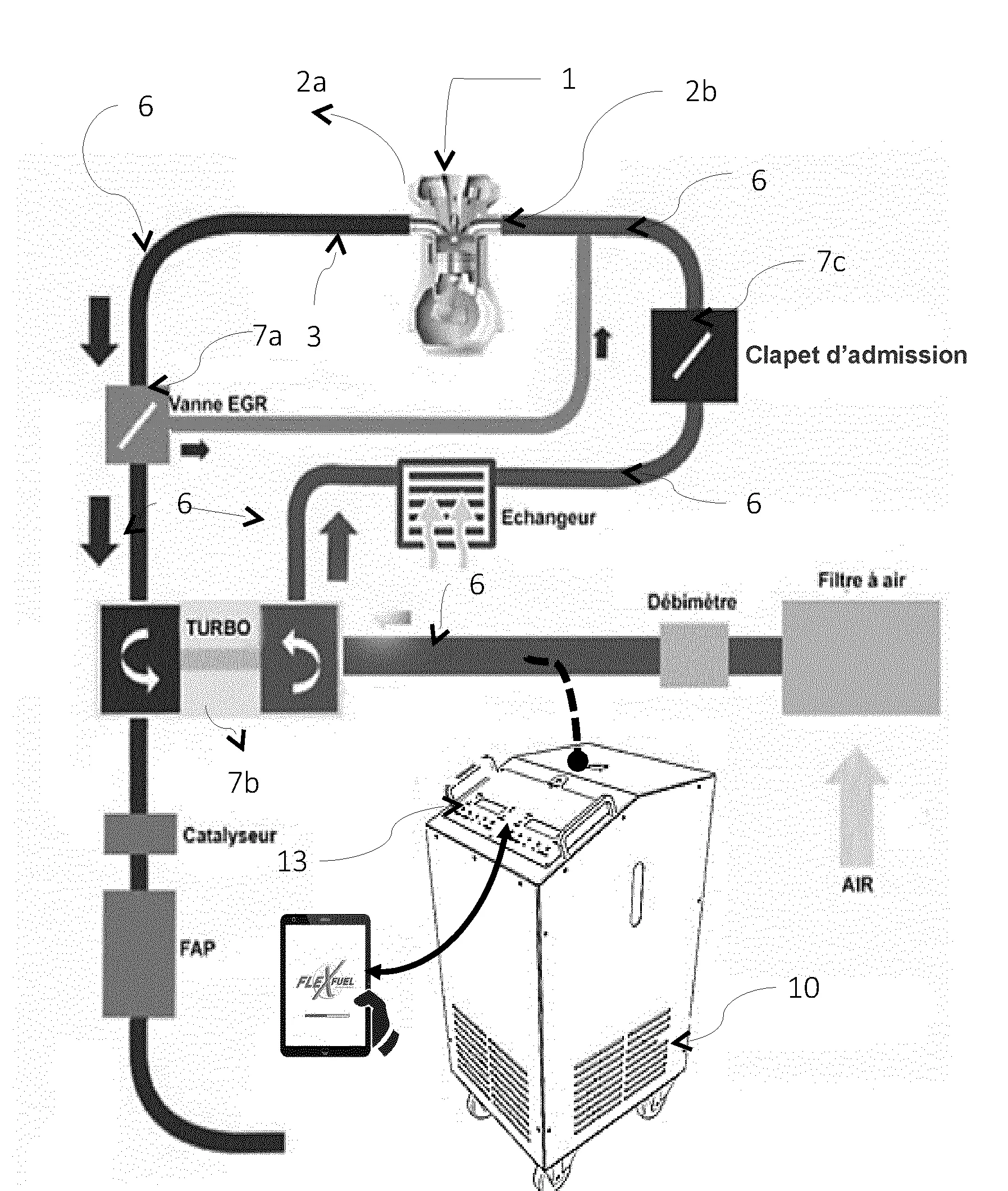 Amelioration d'une installation de nettoyage d'un moteur a combustion interne