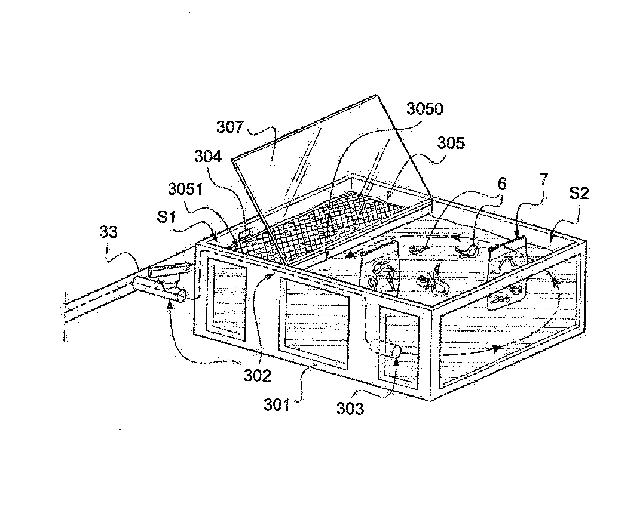 Vivier pour organismes aquatiques vivants