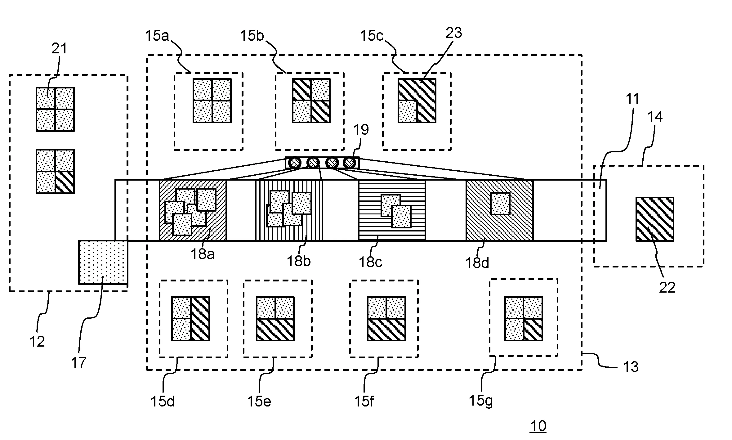 Dispositif de repartition de produits et procede associe