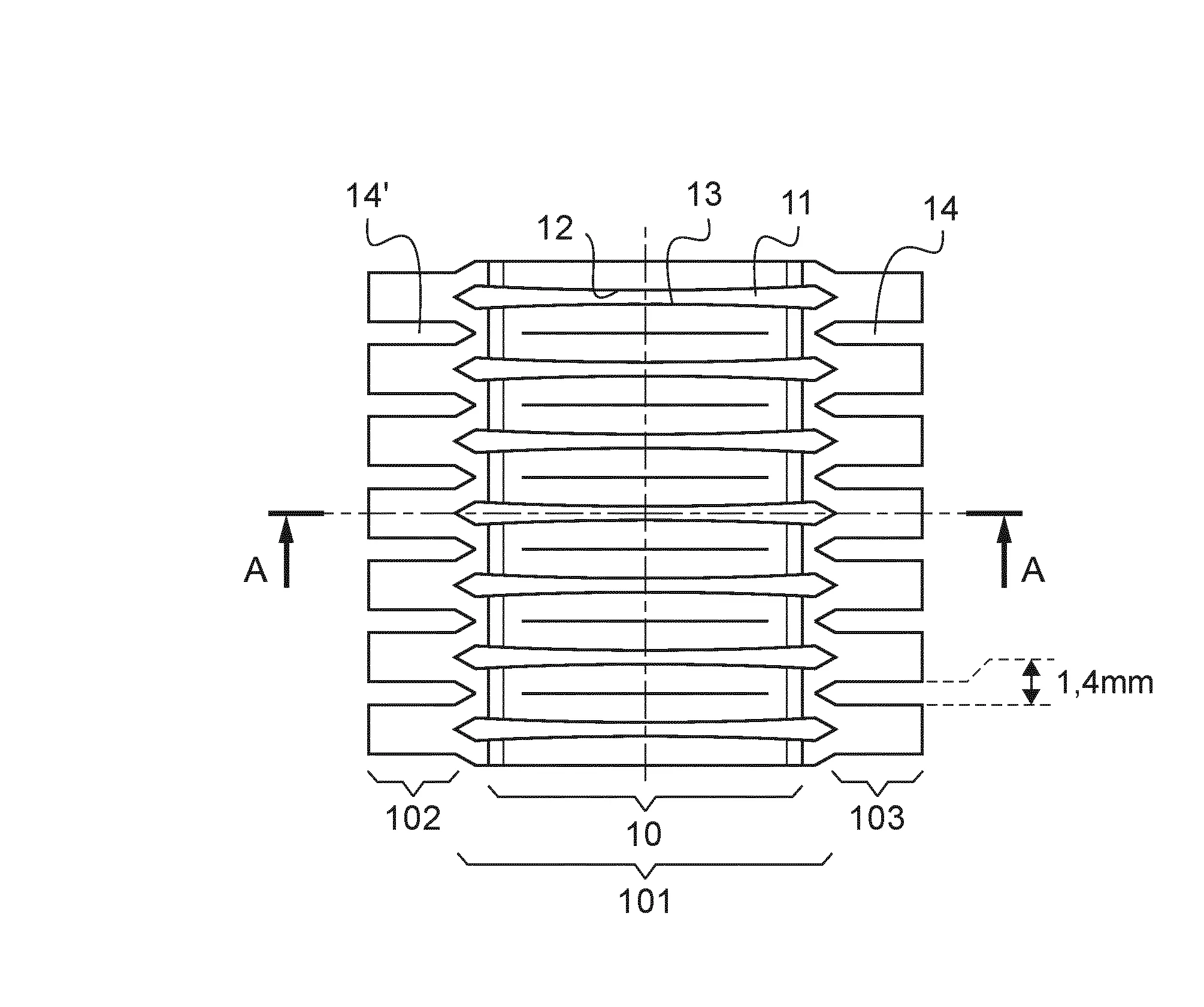 Profile, notamment pour vehicule automobile, avec un insert lamine.