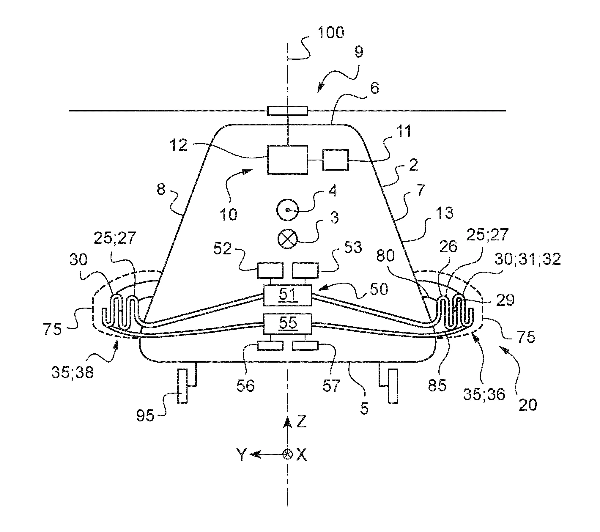 Aeronef muni d'un systeme de flottabilite et procede de flottabilite