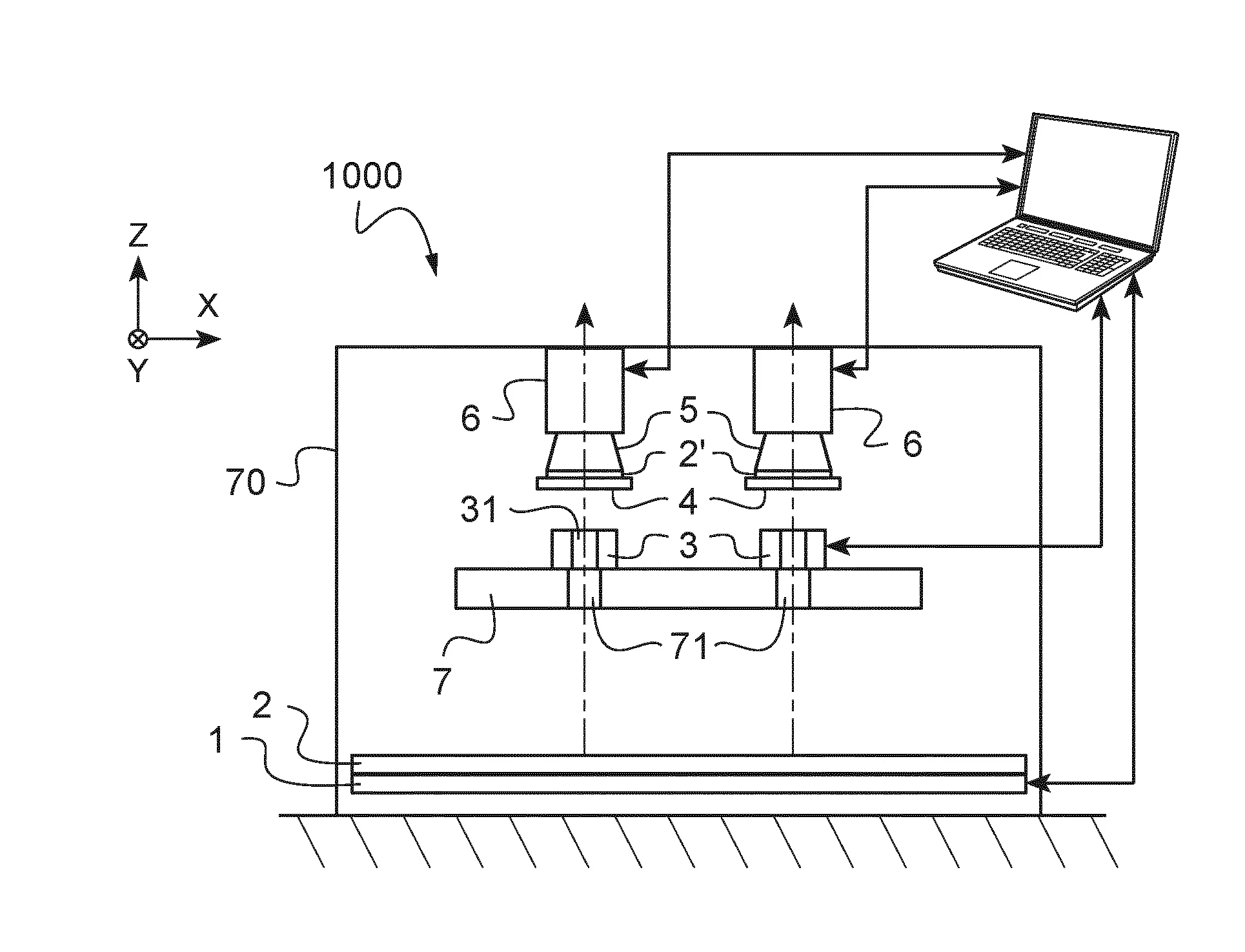 Dispositifs optiques pour l'analyse qualite d'un vitrage.
