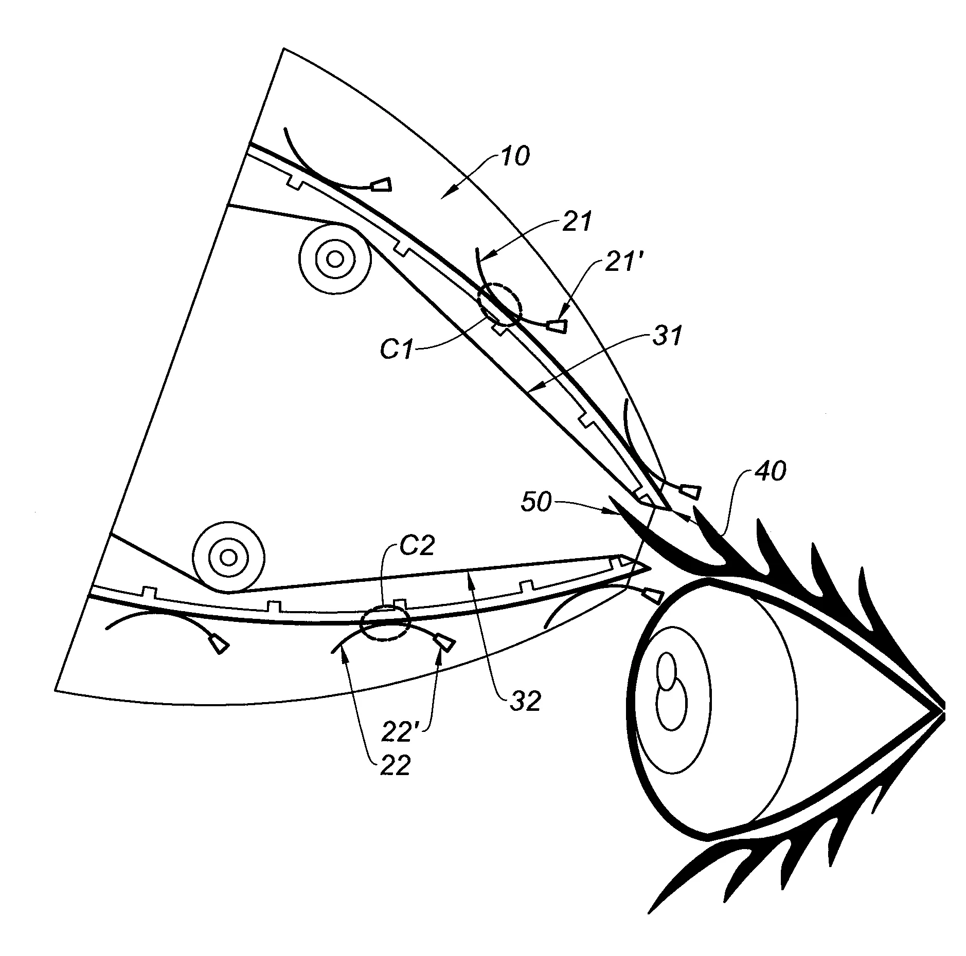 Distributeur de faux-cils