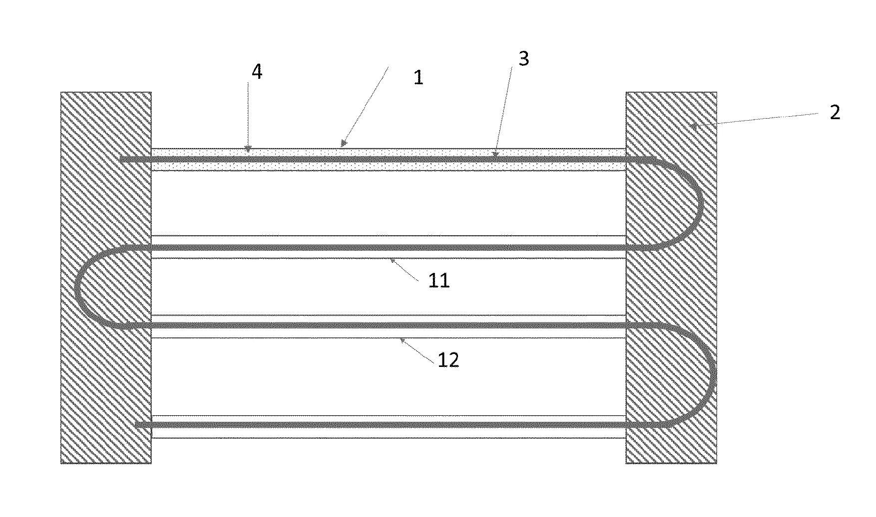 Procede de fabrication d'un revetement de voiries comprenant un dispositif pour echangeur de chaleur