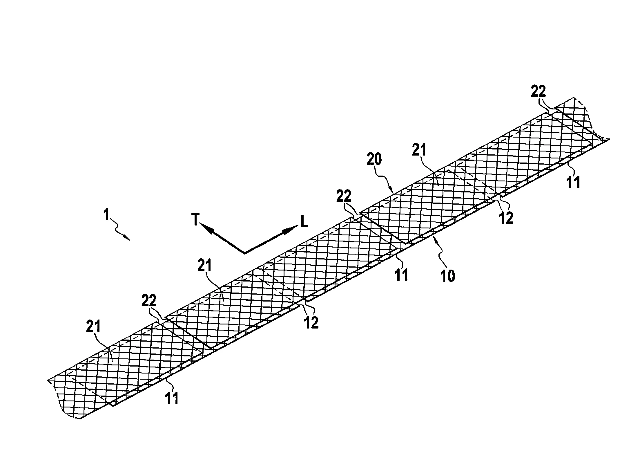 Bande multicouche pour la fabrication de pieces en materiau composite et son procede d'obtention