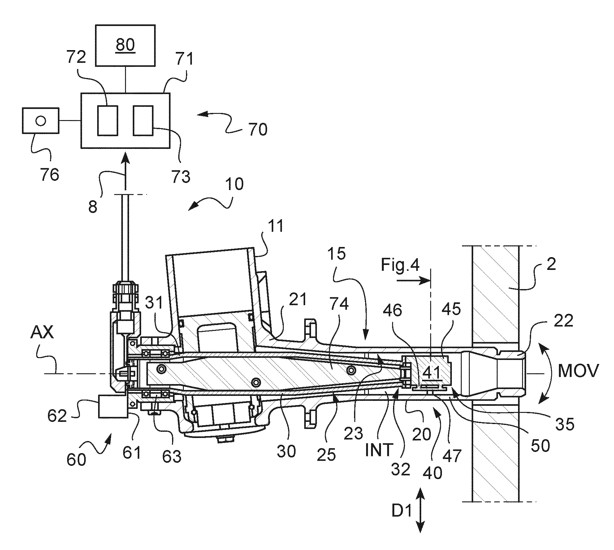 Train d'atterrissage muni d'un dispositif embarque de mesure de charge pour un aeronef et aeronef