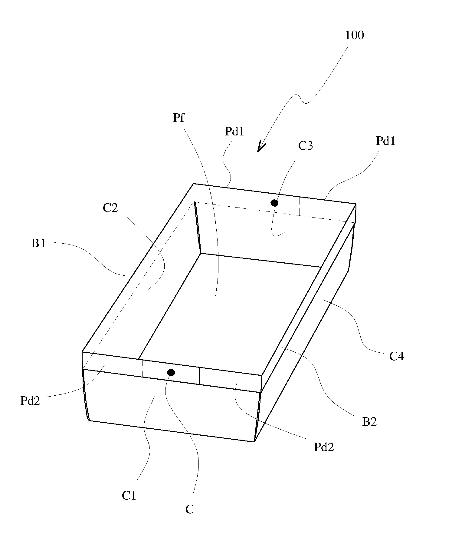 Barquette fabriquee en bois deroule