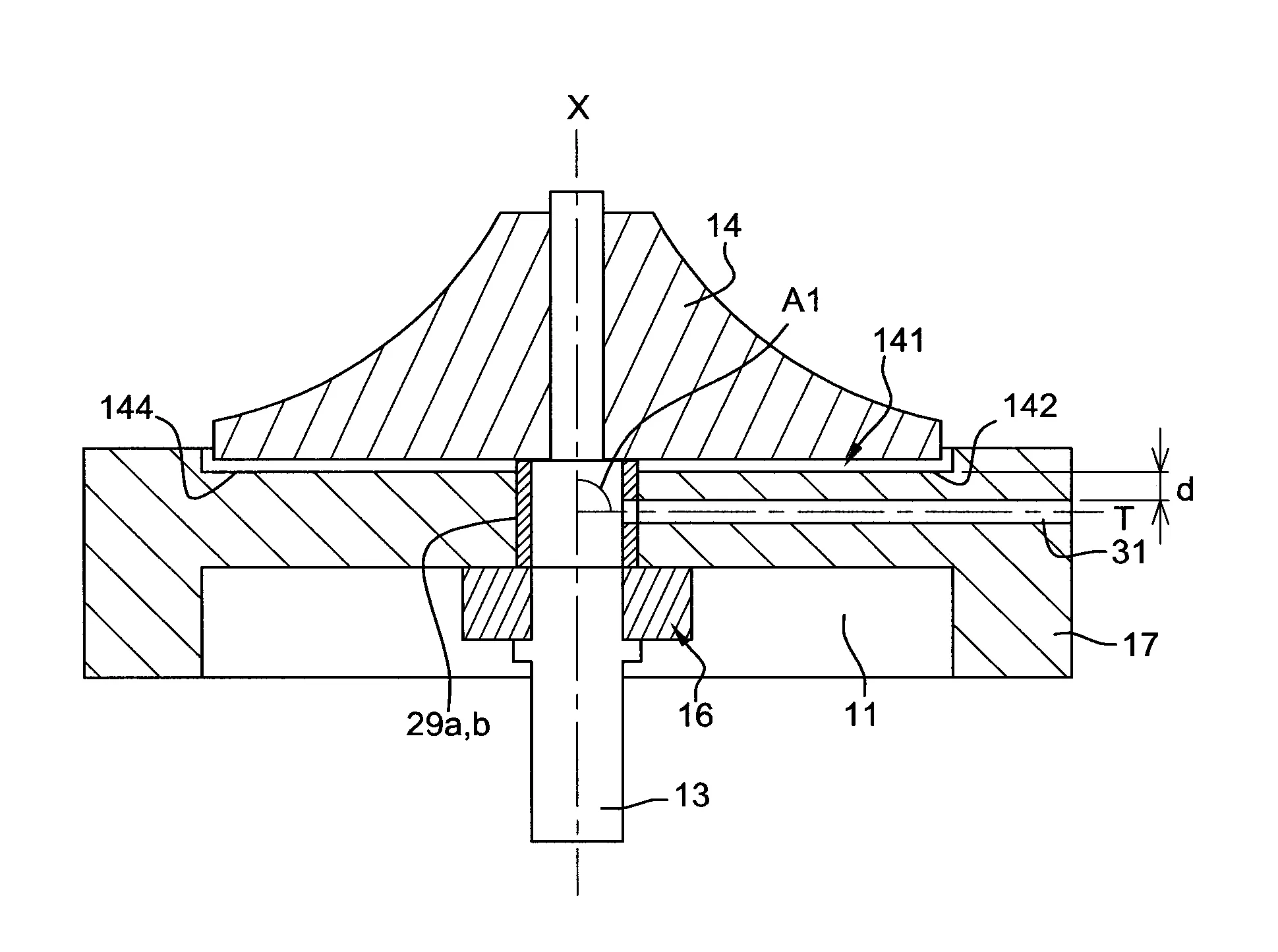 Compresseur electrique avec trou d'event