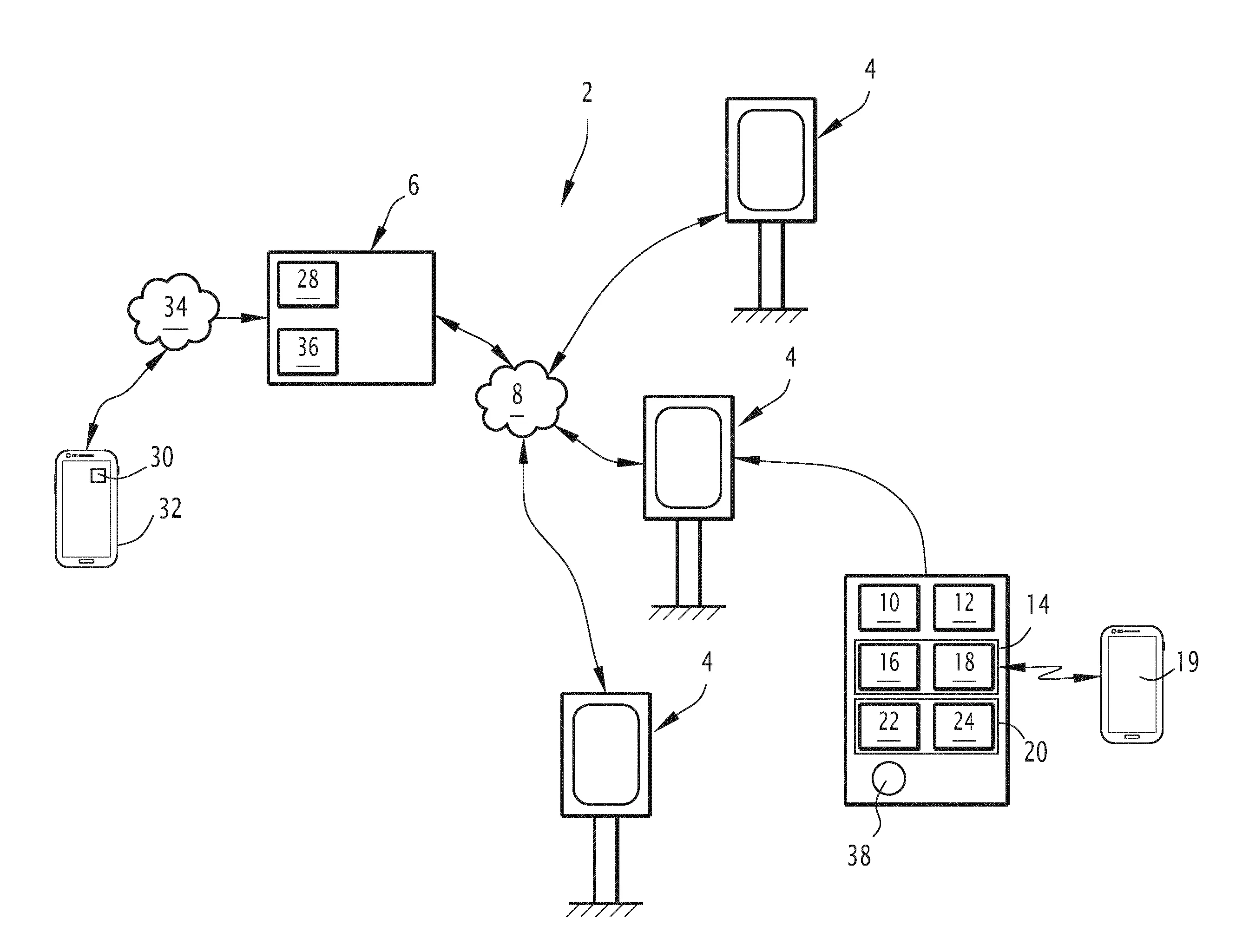 Borne de paiement pour l'achat d'un produit et/ou d'un service, systeme de gestion comprenant une telle borne de paiement et procede de diffusion d'information.