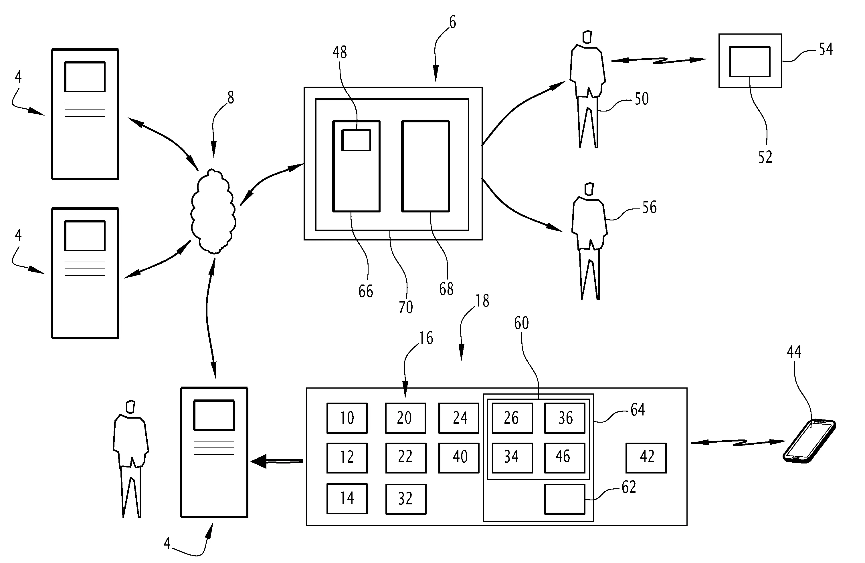 Borne de paiement et systeme de gestion d'un produit et/ou d'un service associe